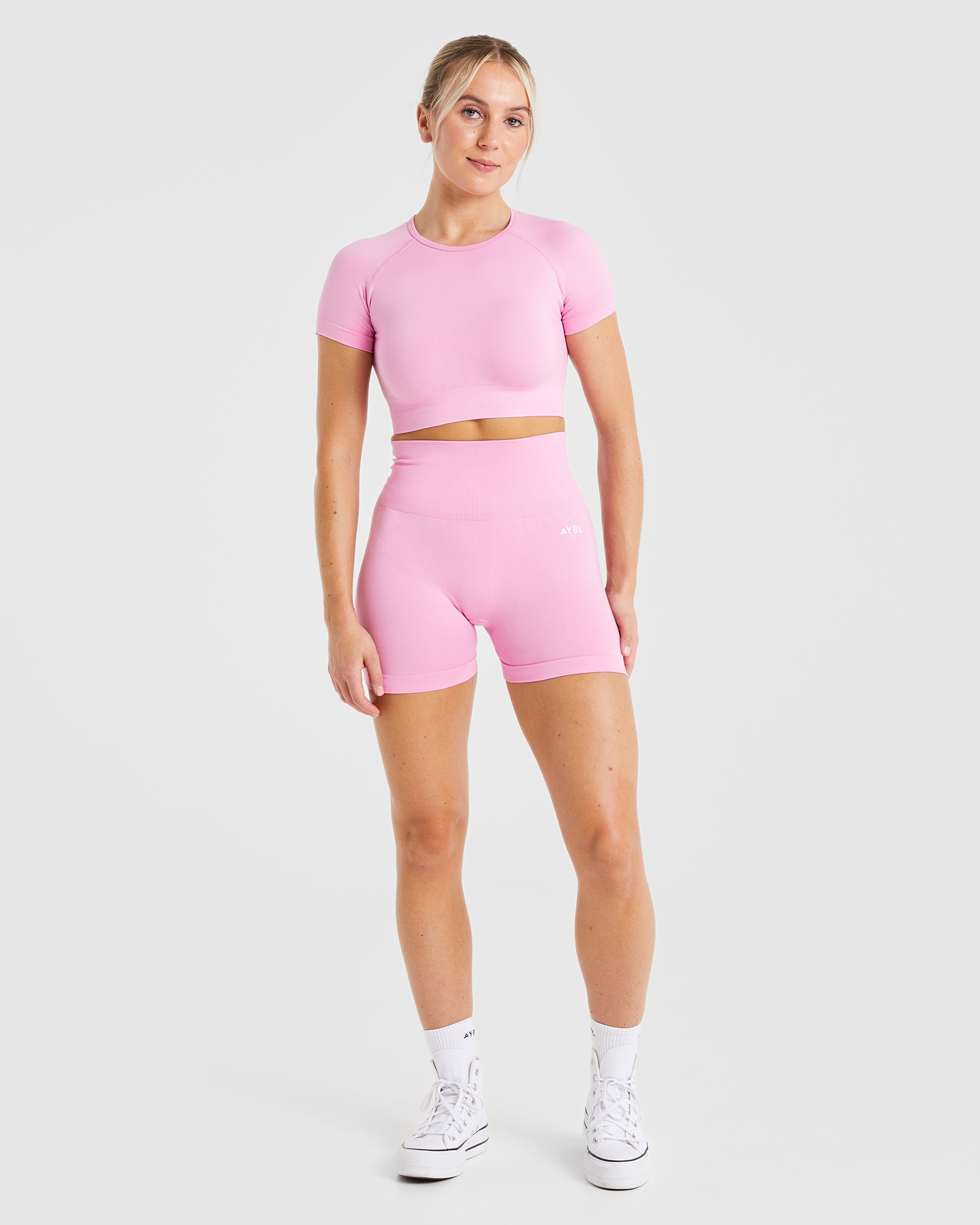 Nahtlose Empower-Shorts – Babyrosa