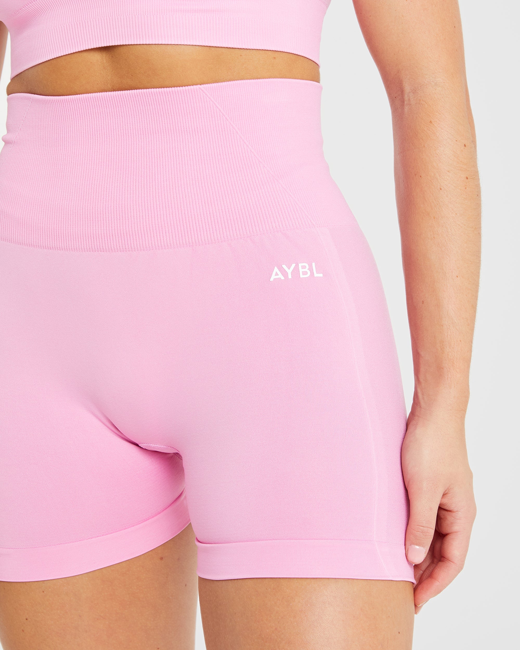 Empower Seamless Shorts - Baby Pink