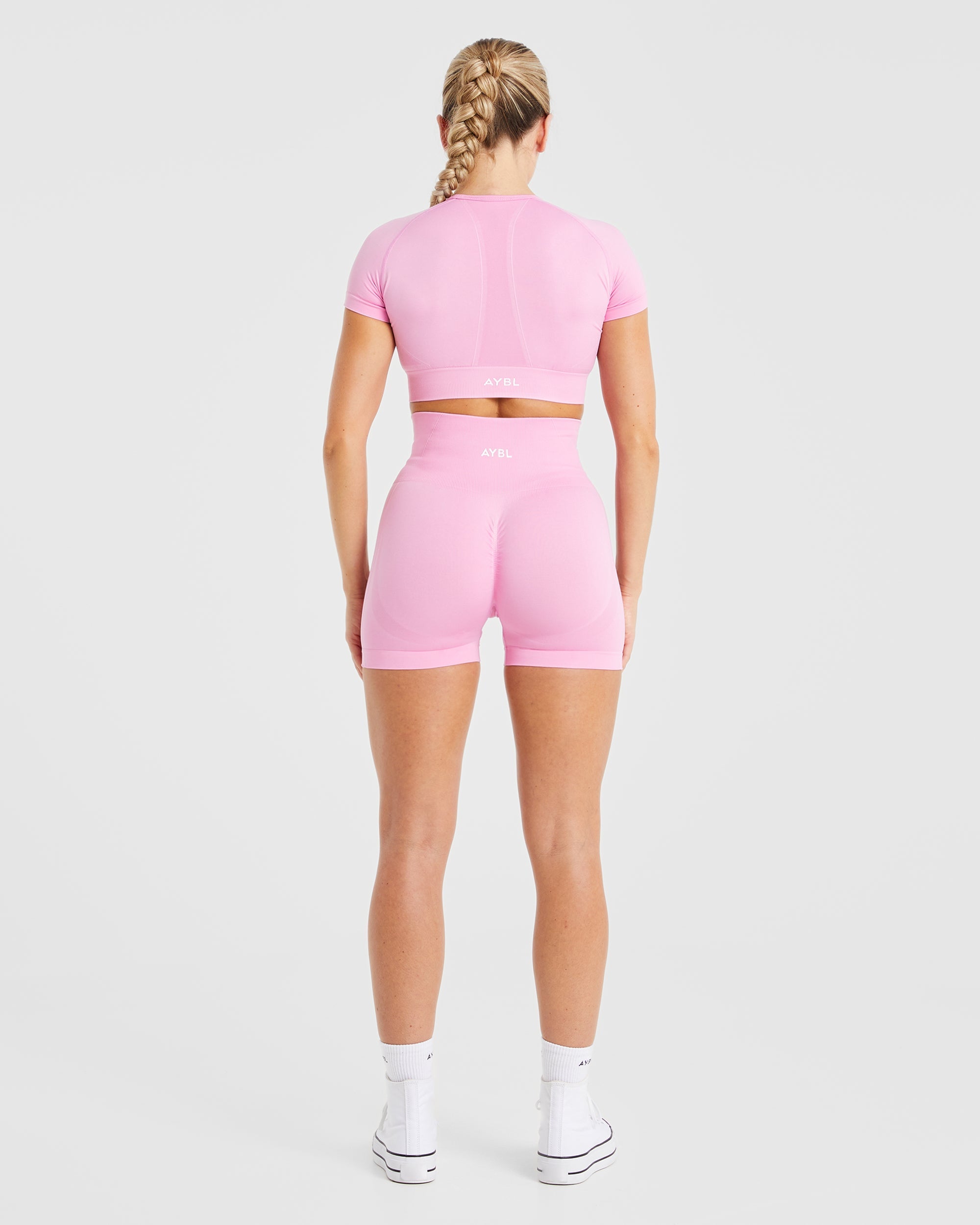 Nahtlose Empower-Shorts – Babyrosa