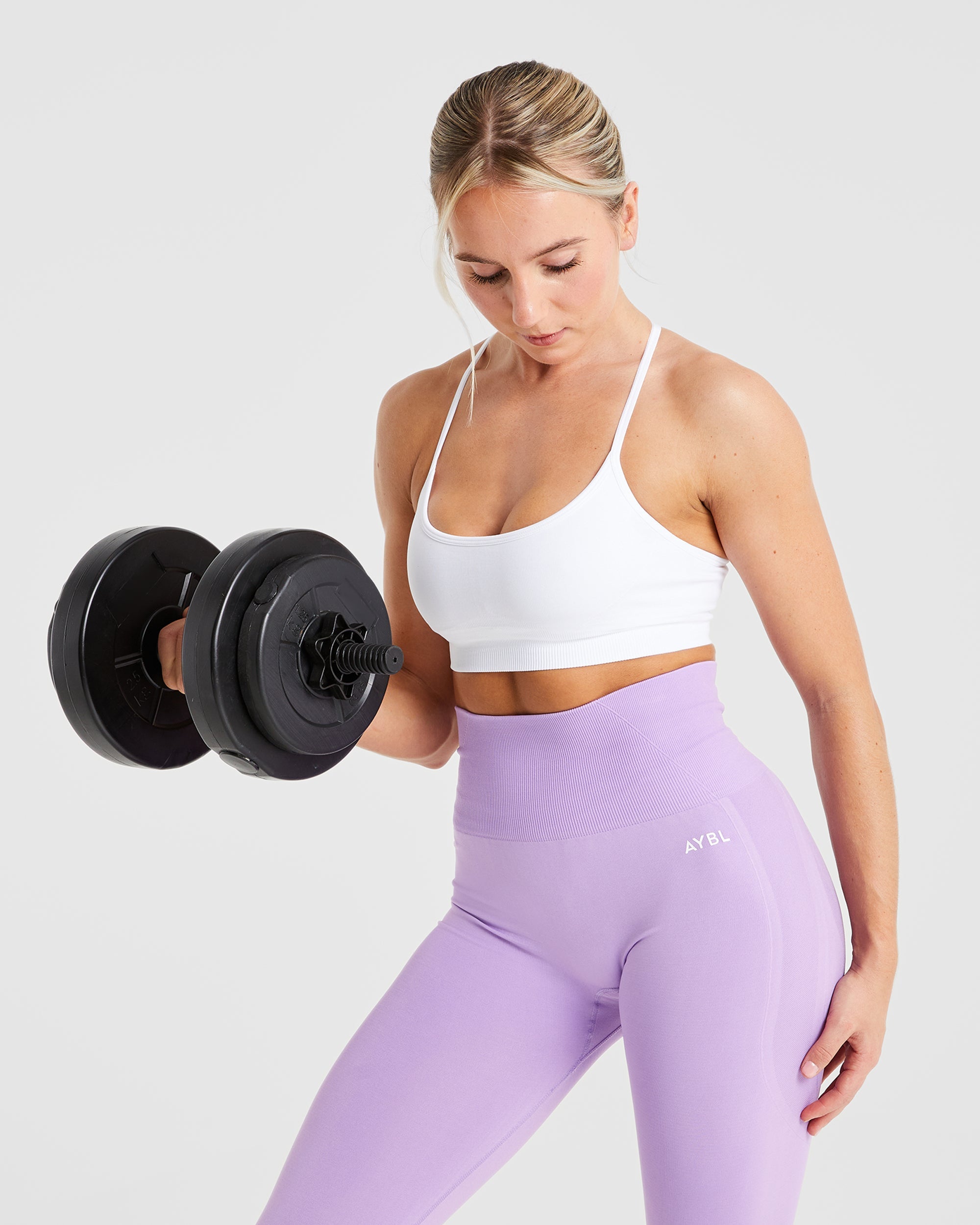 Empower Seamless Sports Bra - White