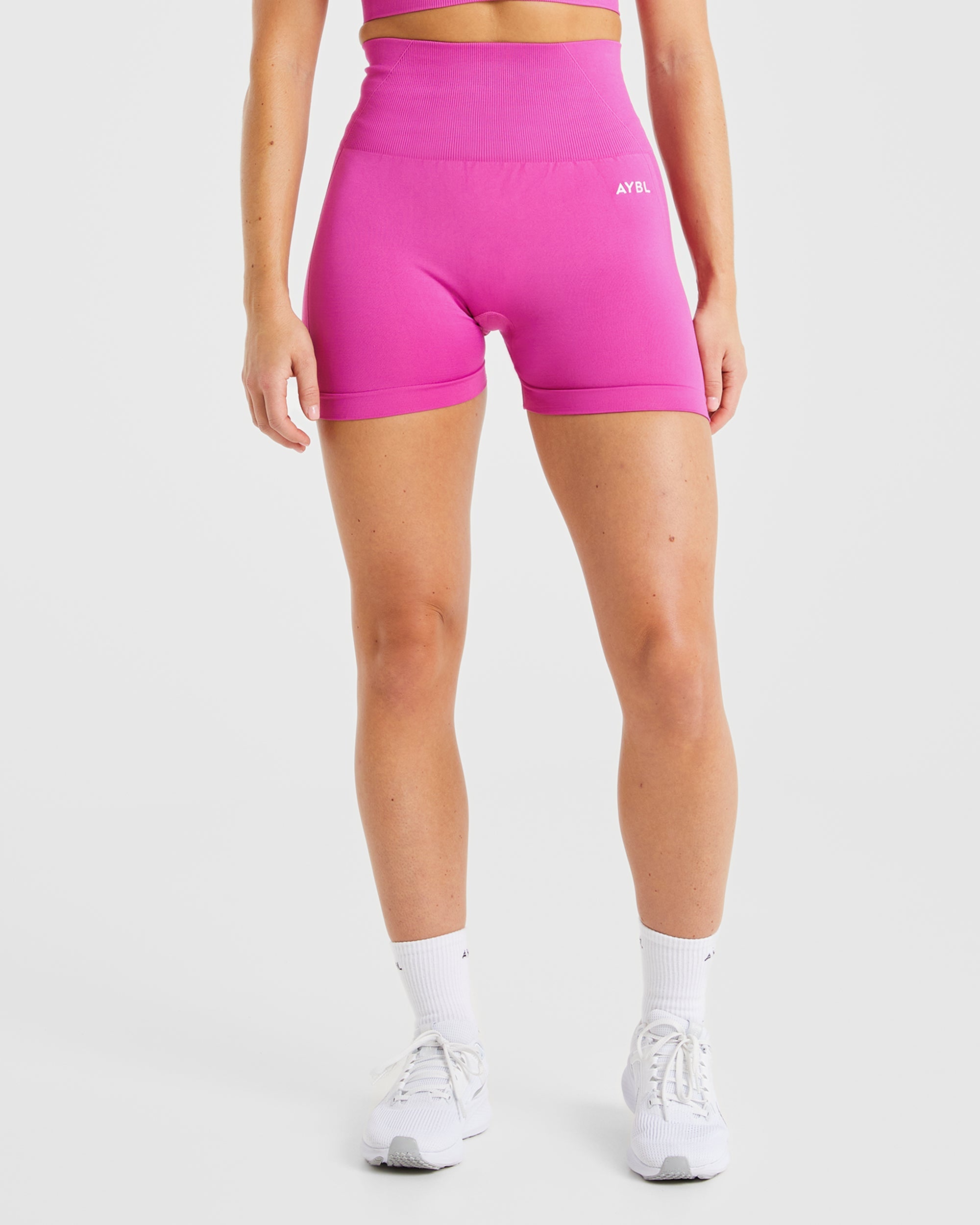 Nahtlose Empower-Shorts – Magenta