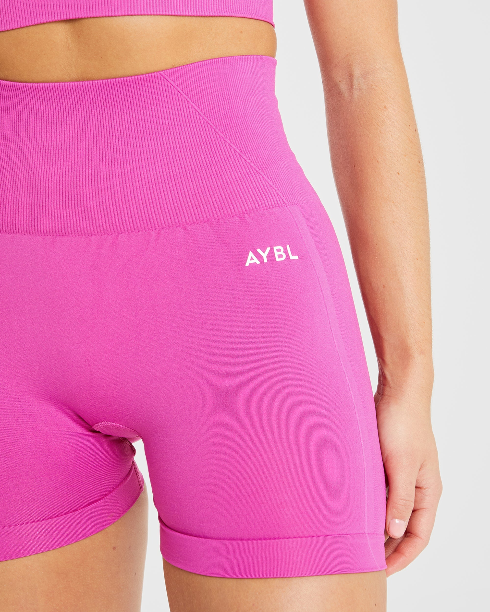 Nahtlose Empower-Shorts – Magenta