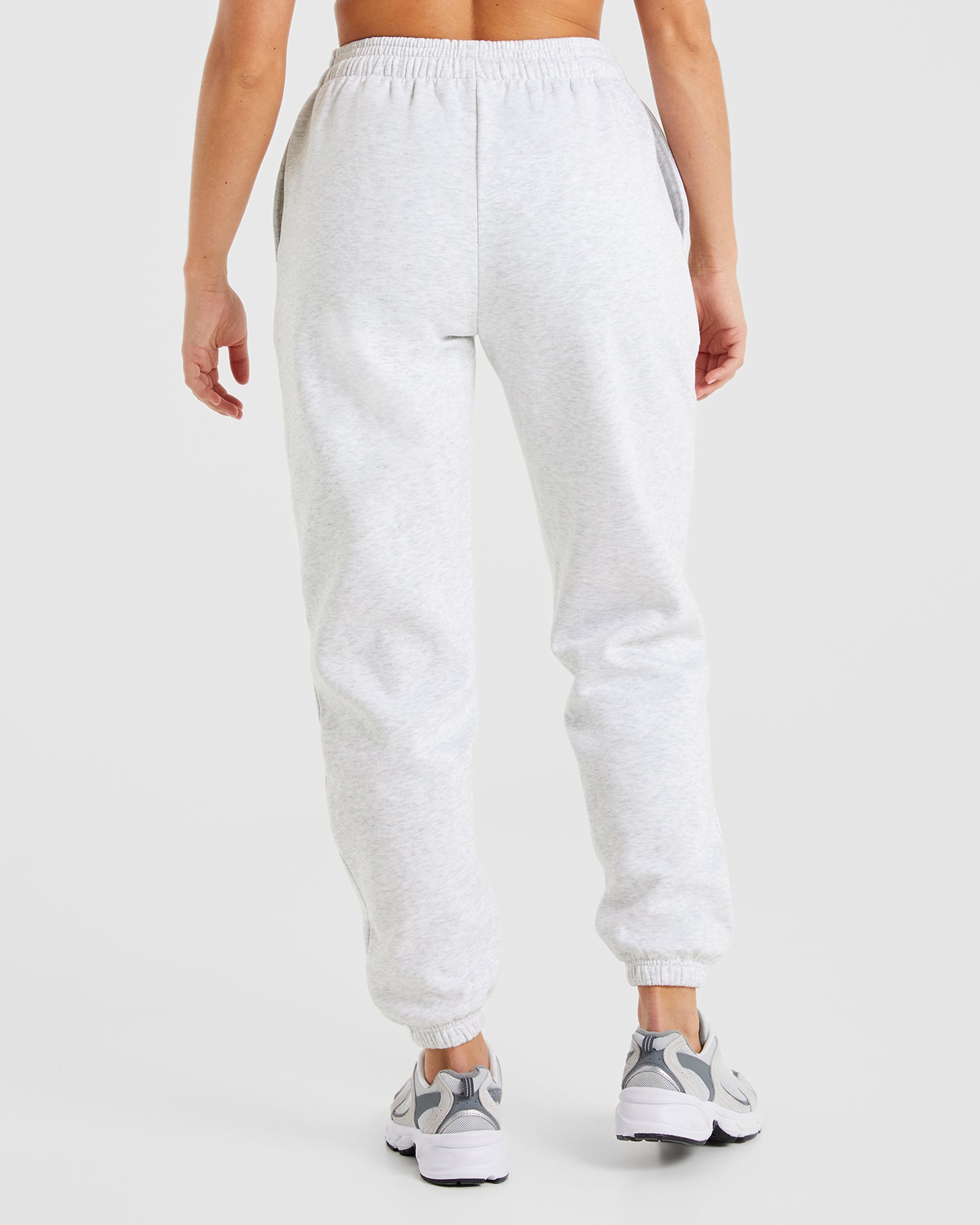 Pantalon de jogging oversize Premium - Gris chiné