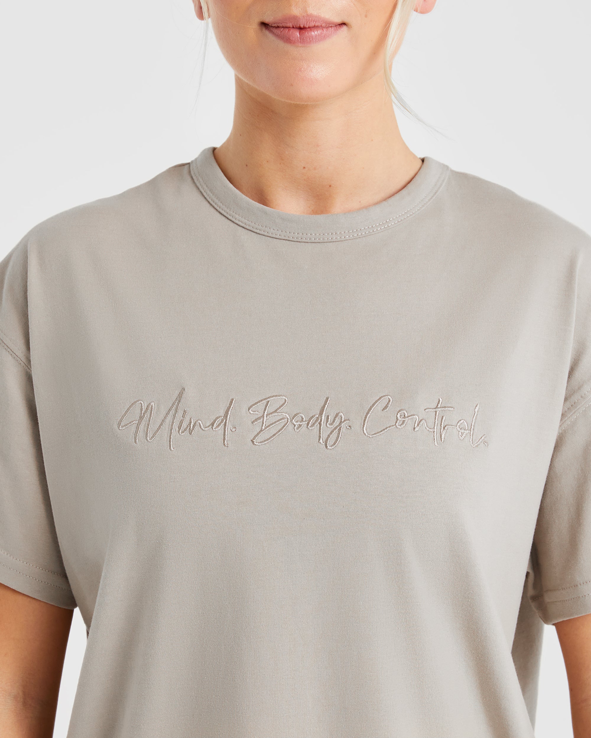 T shirt surdimensionné Mind Body Control - Chêne muet