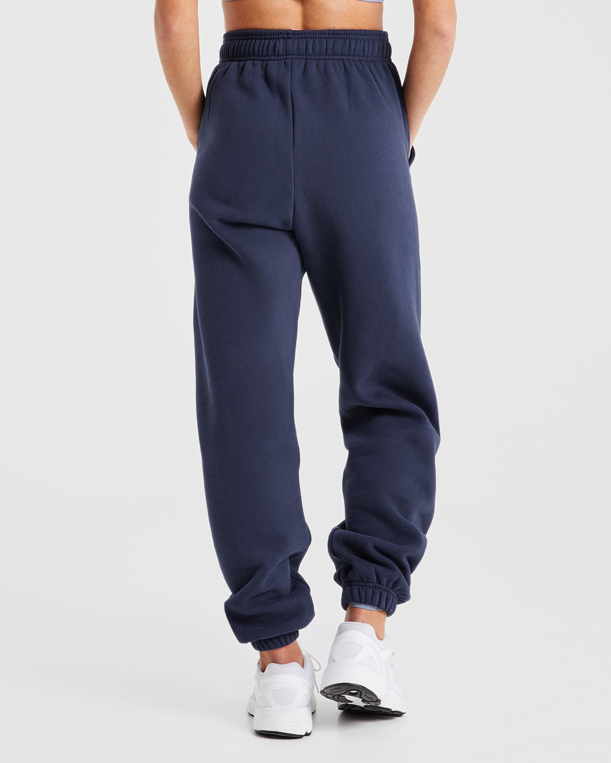 Varsity Oversized Joggers - Navy