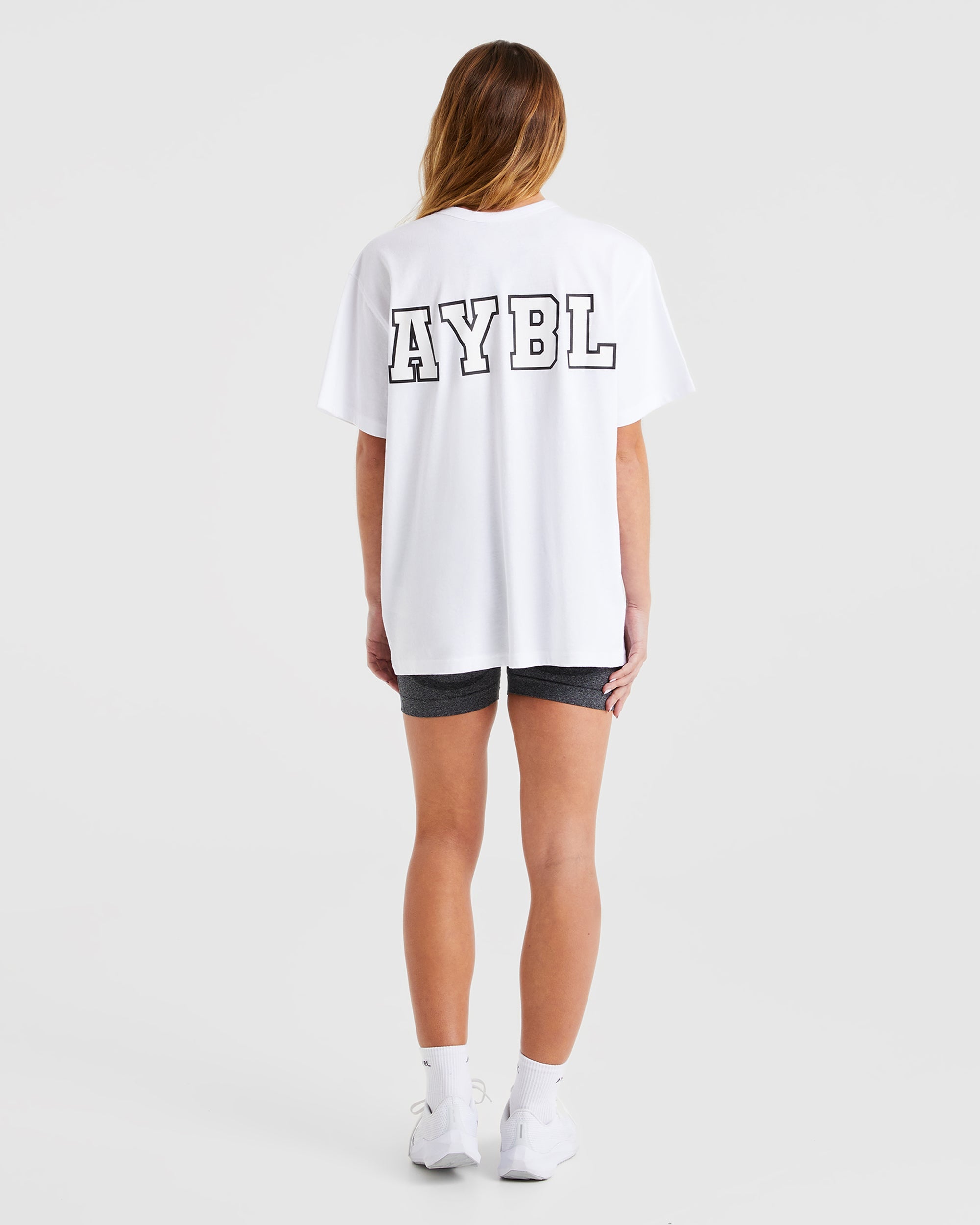 T shirt Varsity Statement - Blanc