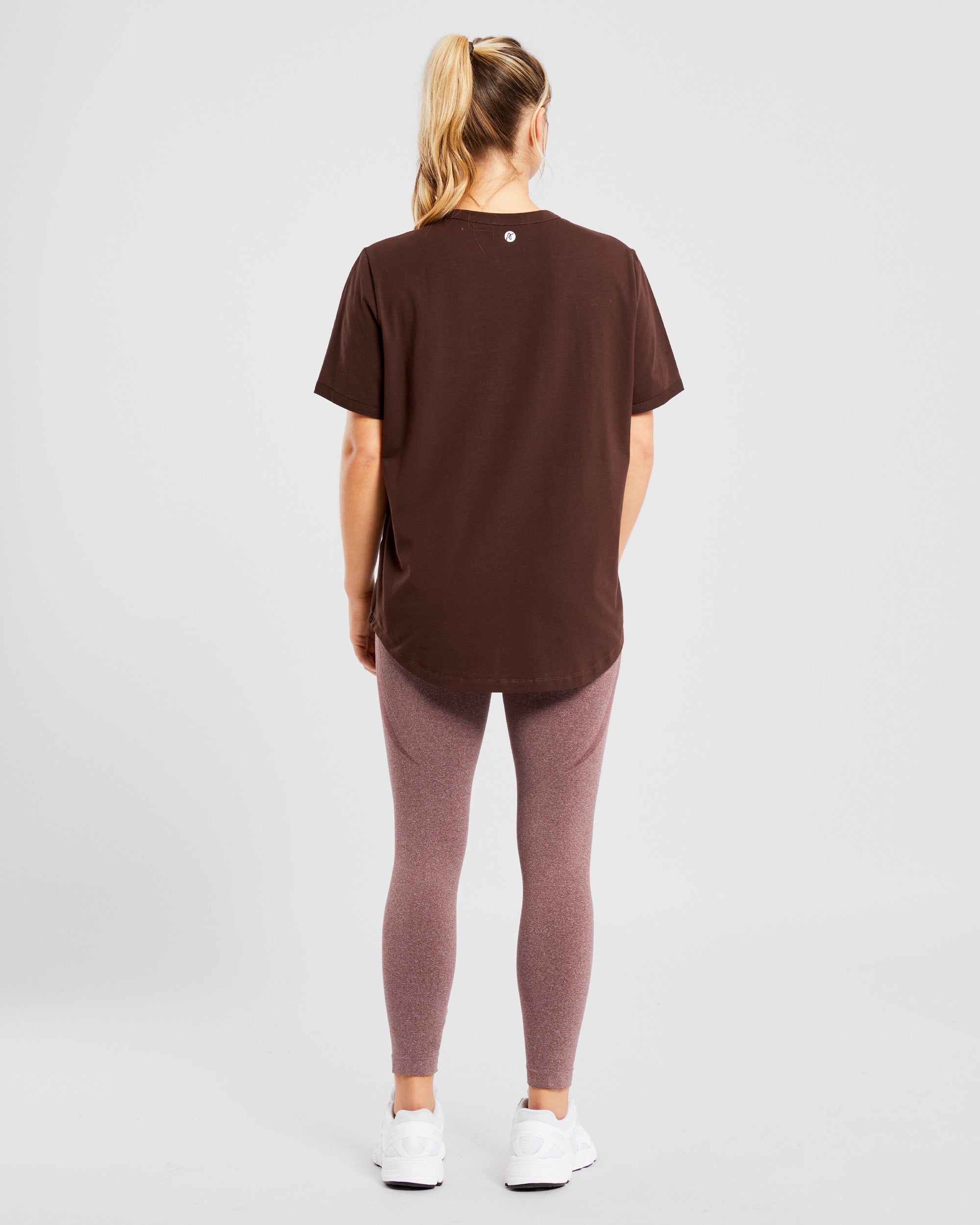 T shirt décontracté au quotidien - Marron cacao