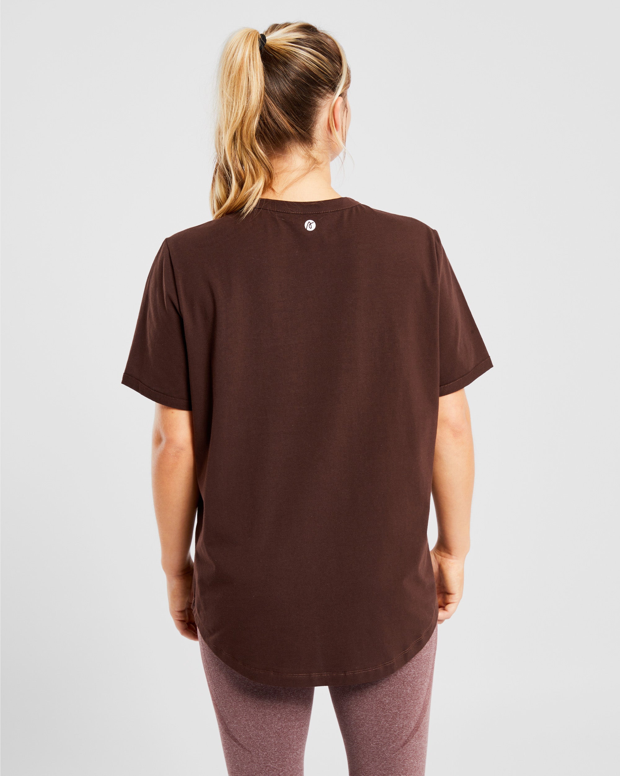 T shirt décontracté au quotidien - Marron cacao