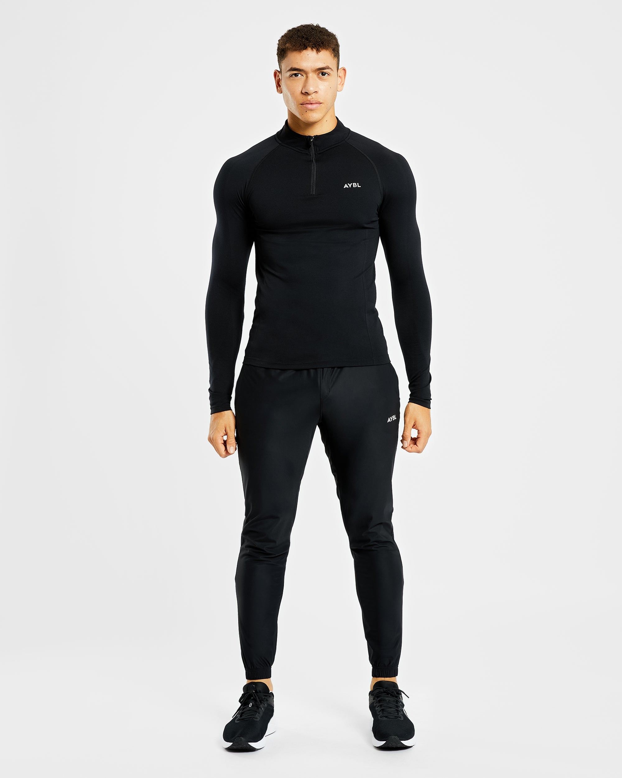 Pull Essential Seamless 1/4 Zip - Noir