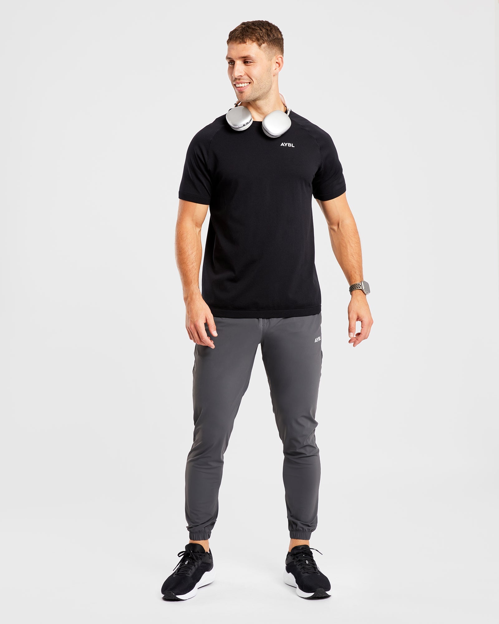 Ascend Seamless T Shirt - Black