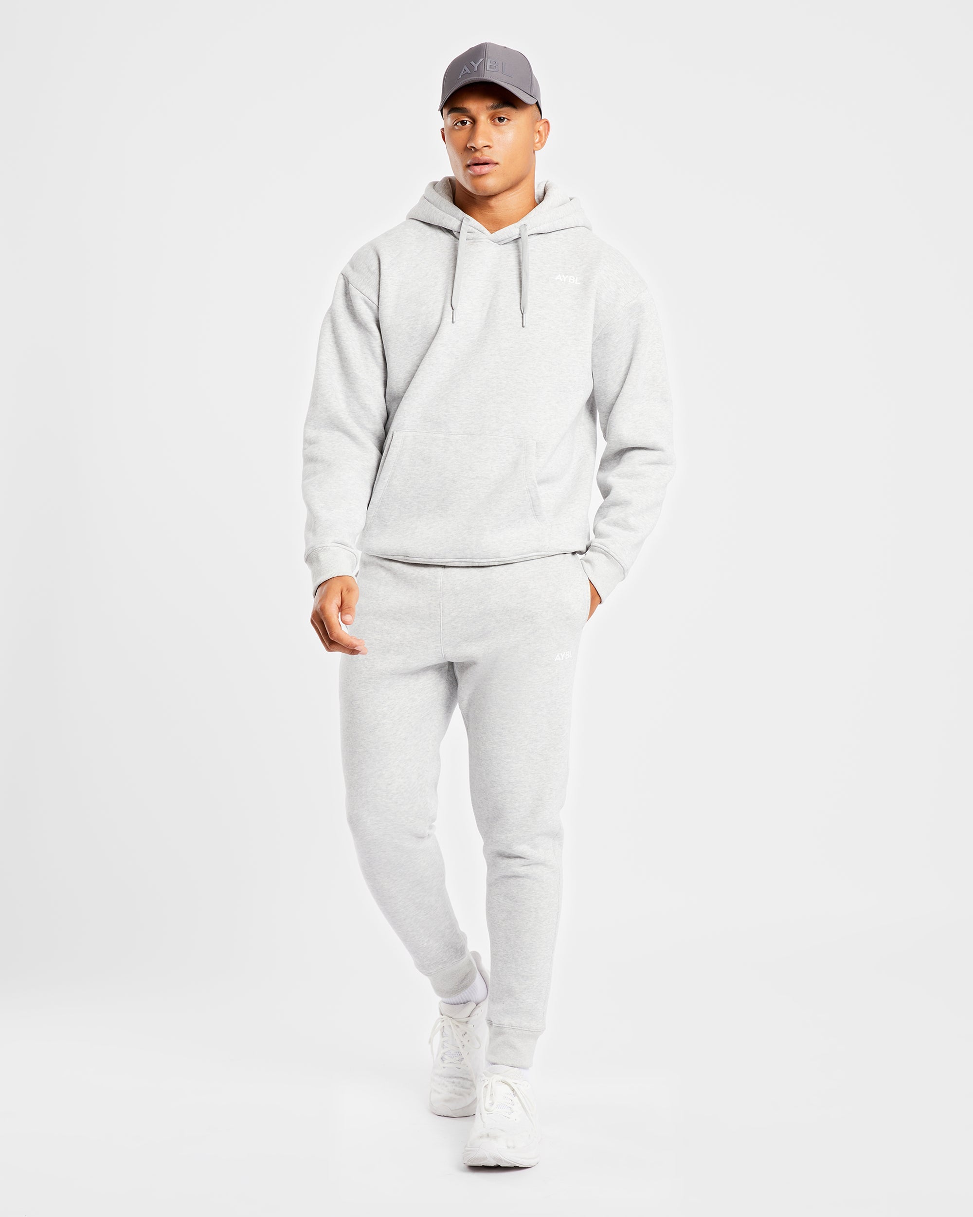 Essential Hoodie – Grau meliert