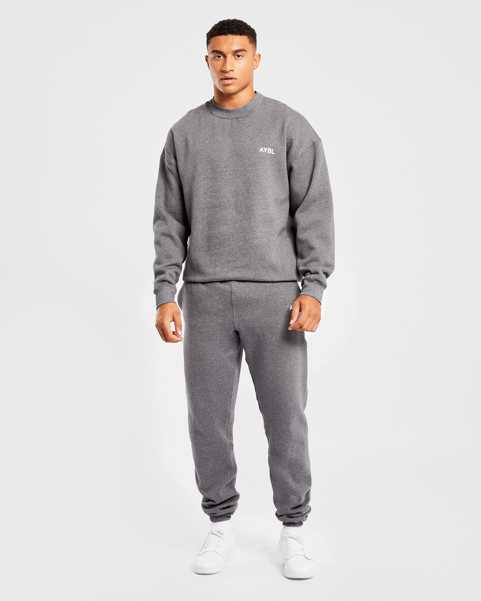 Essential Oversized Sweater - Charcoal Marl