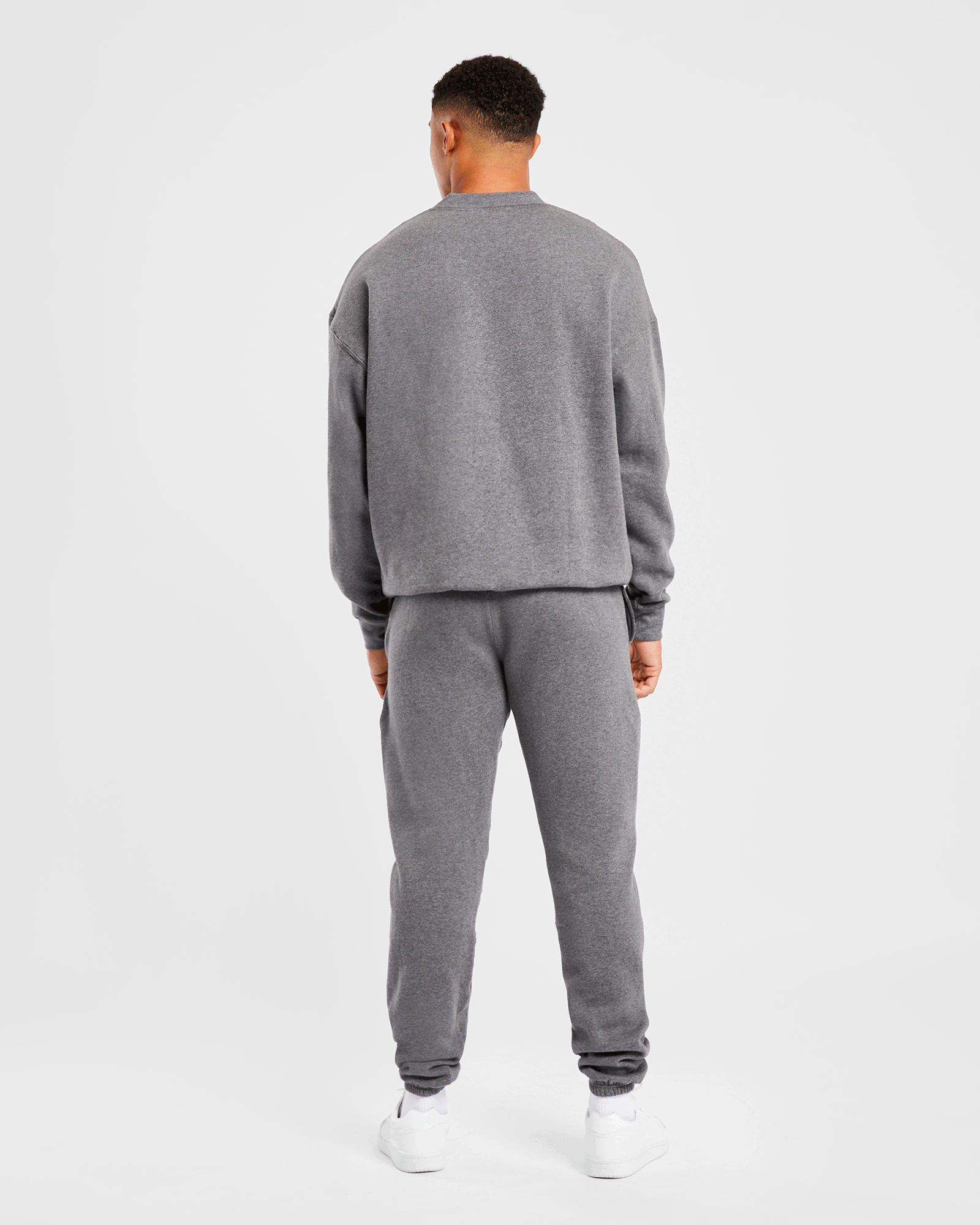 Essential Oversized Sweater - Charcoal Marl