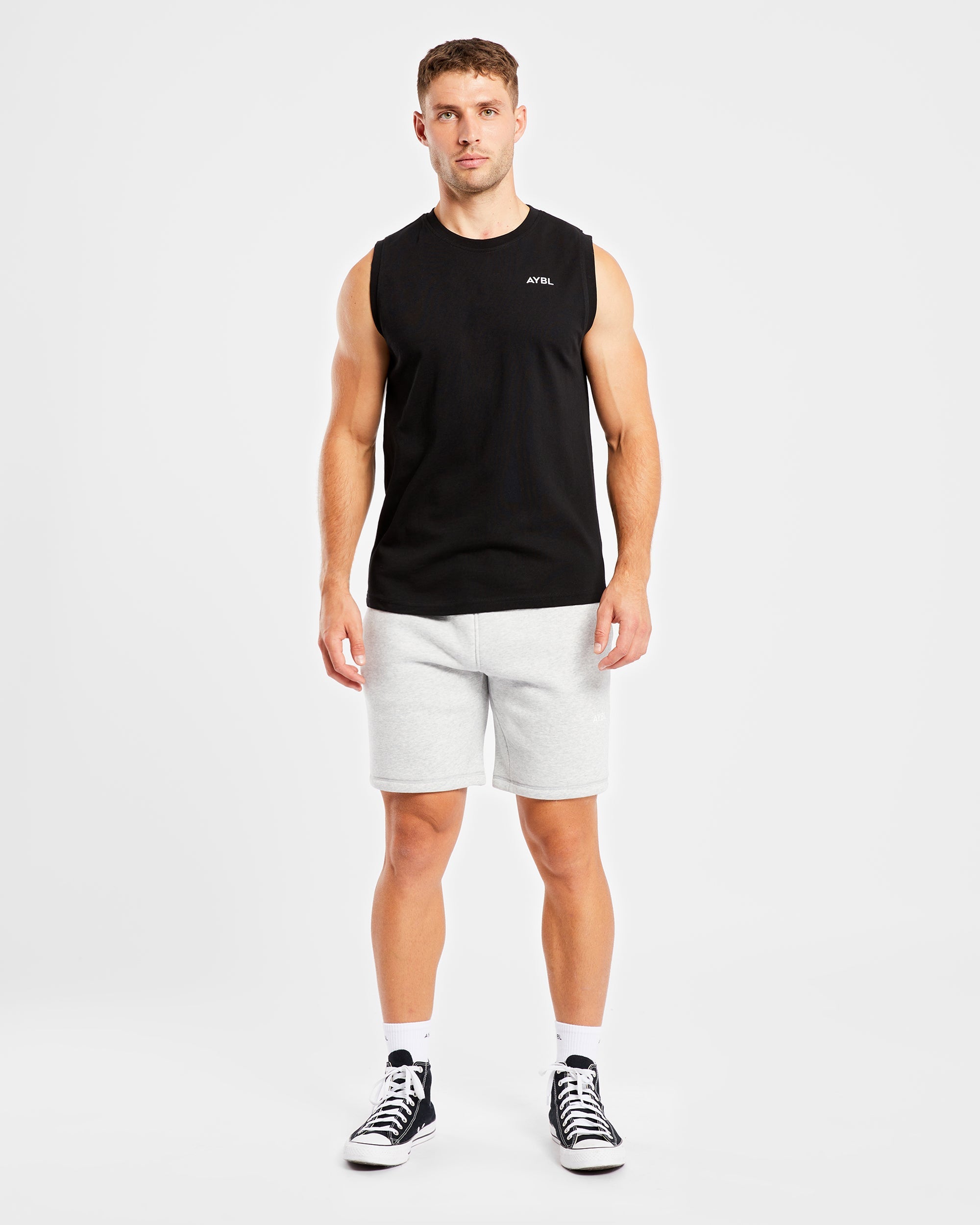 Essential-Tanktop – Schwarz