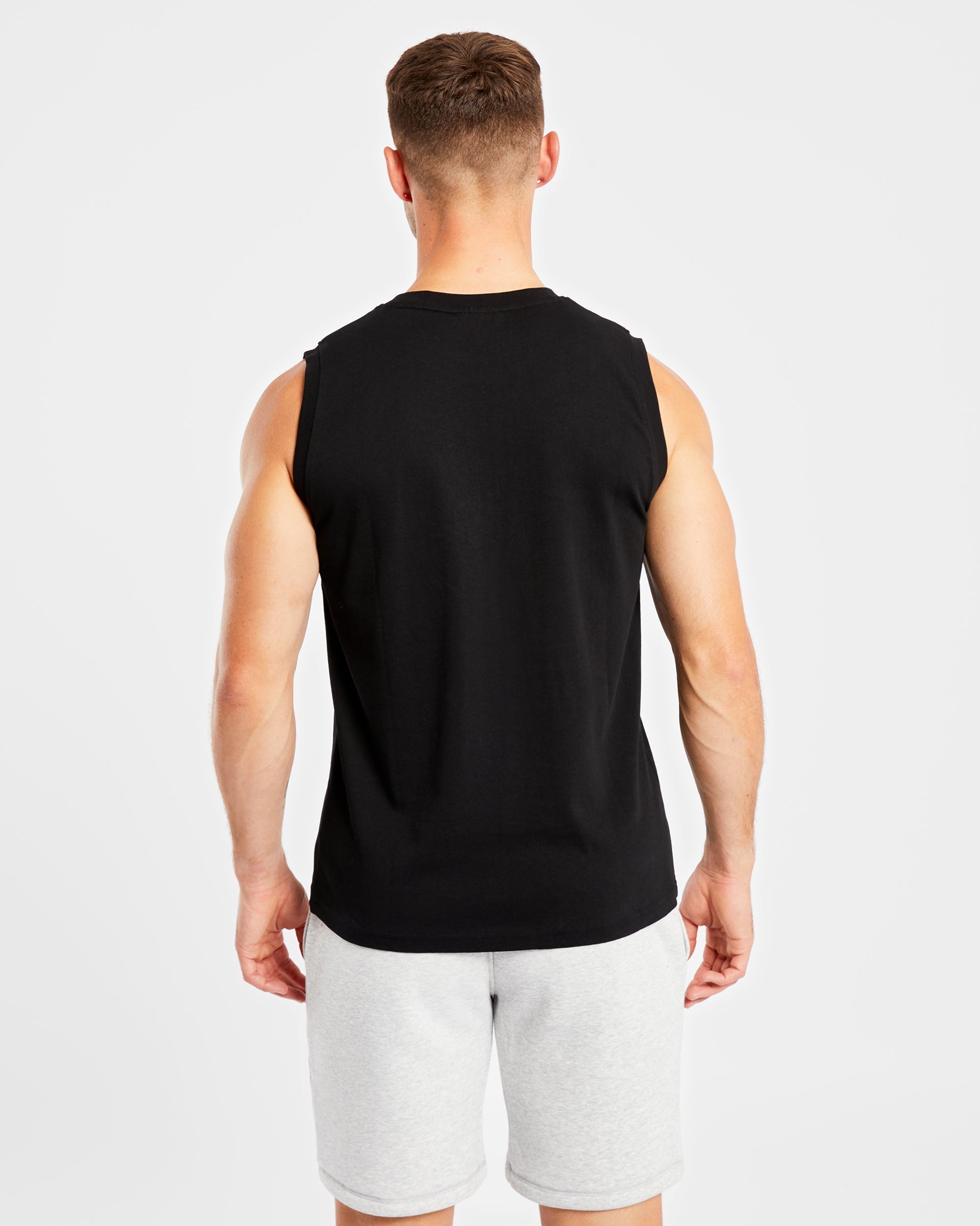 Essential-Tanktop – Schwarz