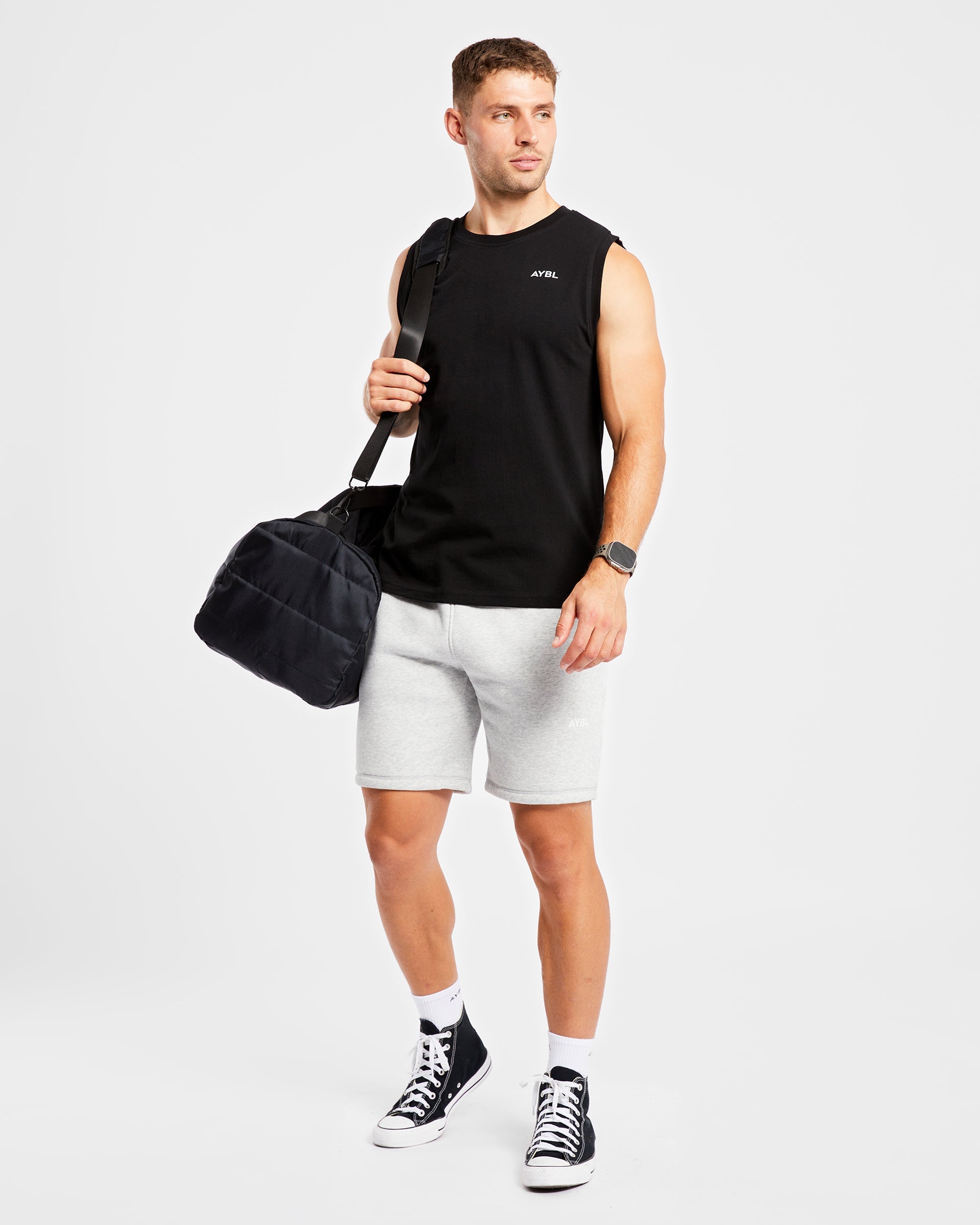 Essential-Tanktop – Schwarz