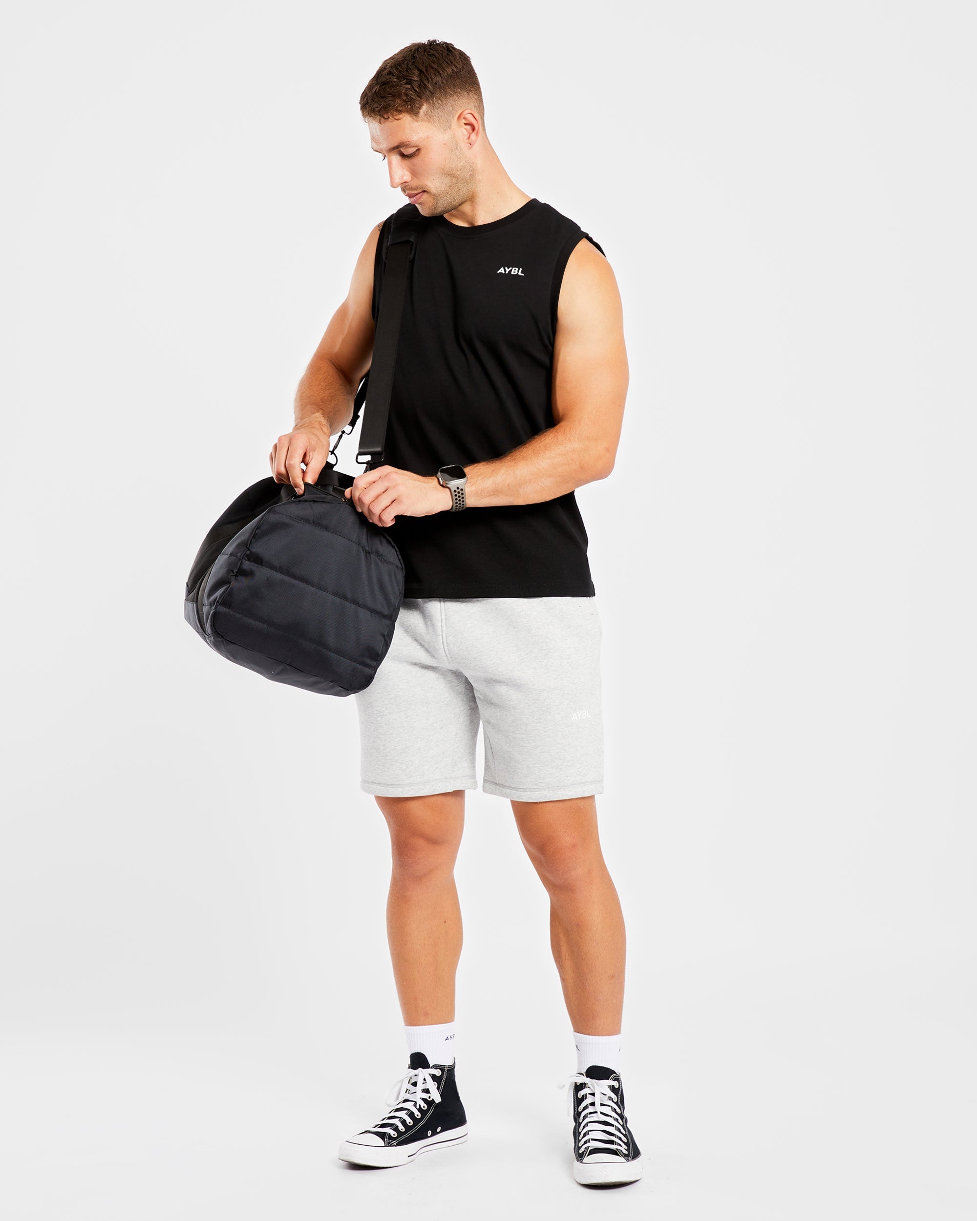 Essential-Tanktop – Schwarz