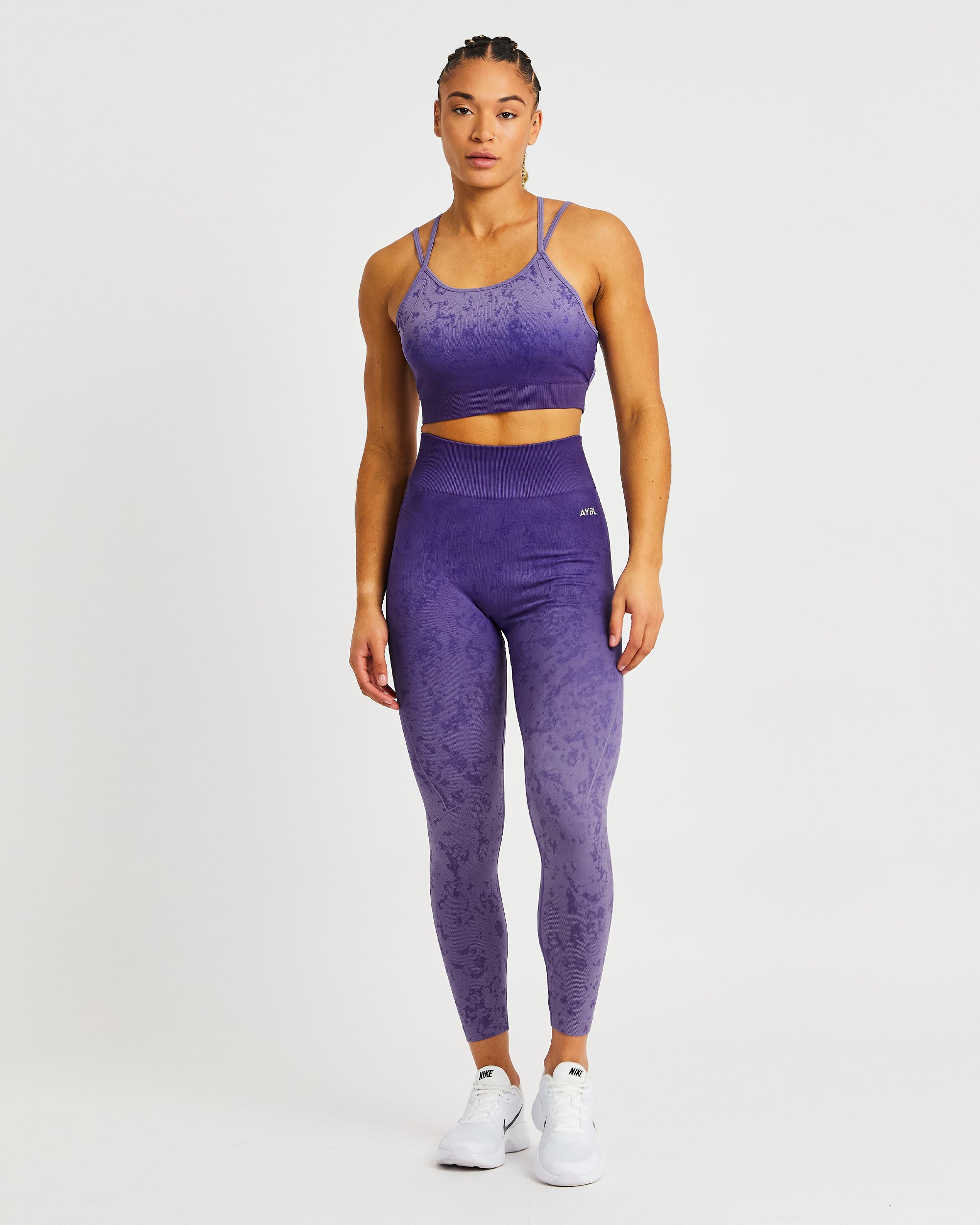 Flare Seamless Sports Bra - Purple