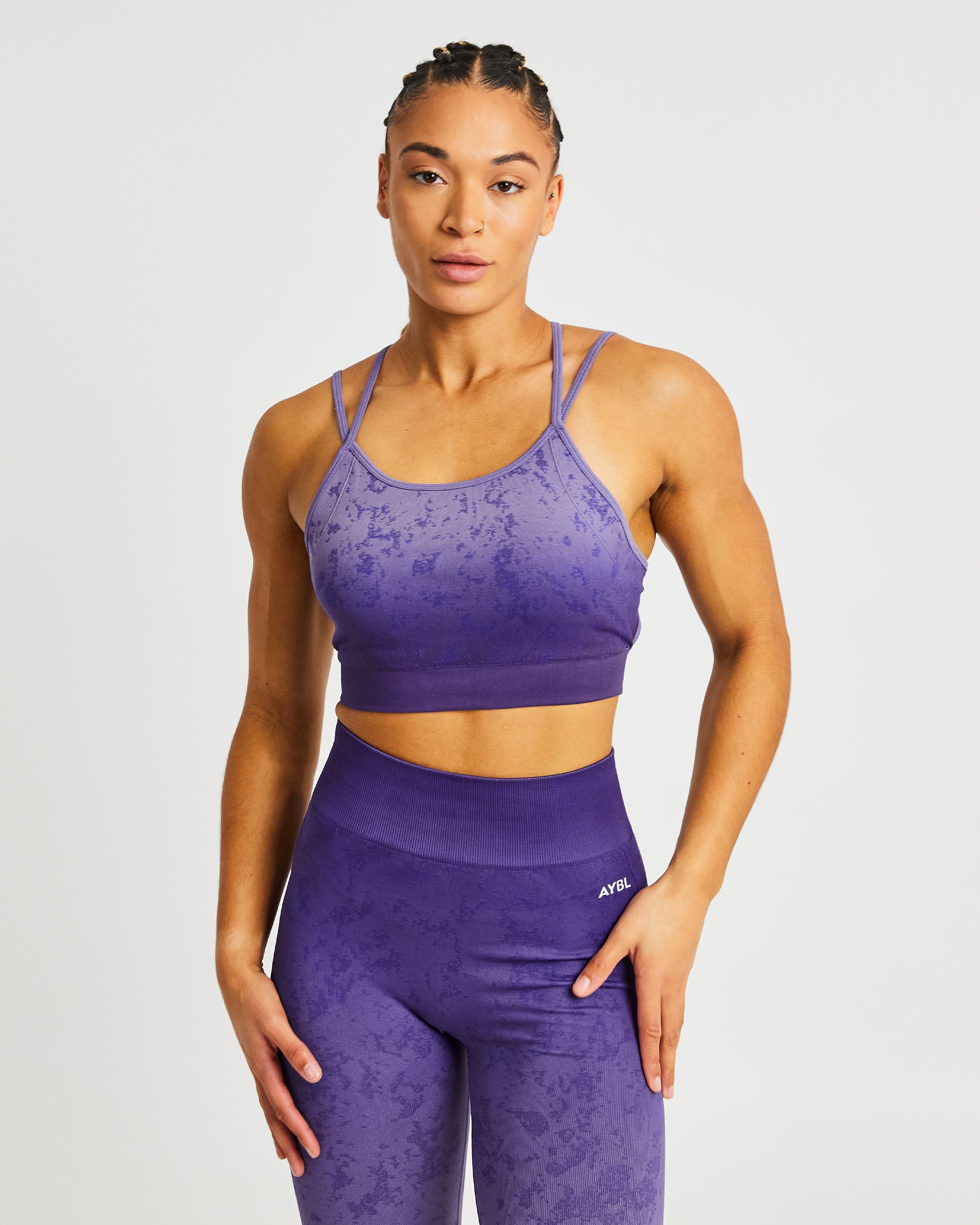 Flare Seamless Sports Bra - Purple