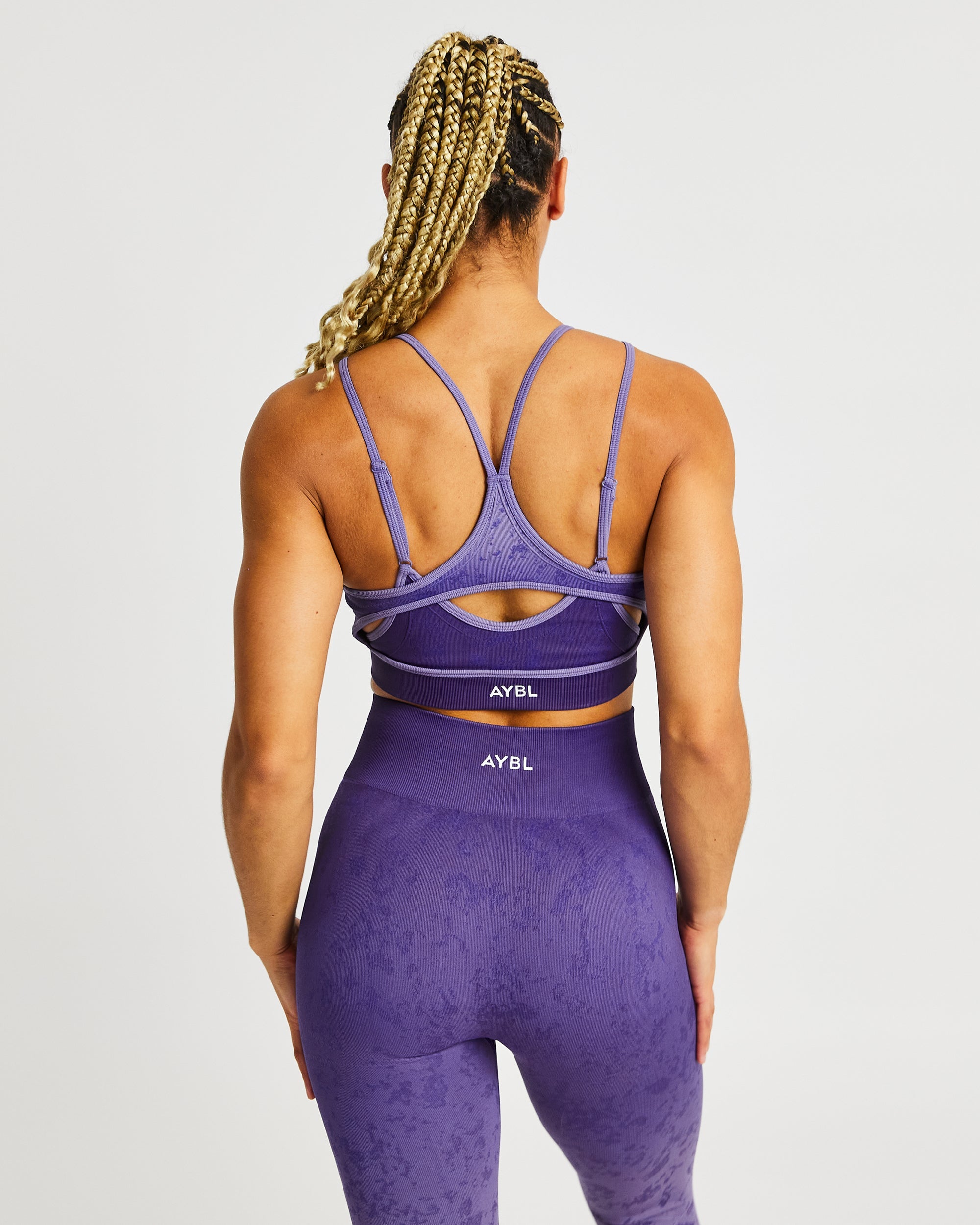 Flare Seamless Sports Bra - Purple