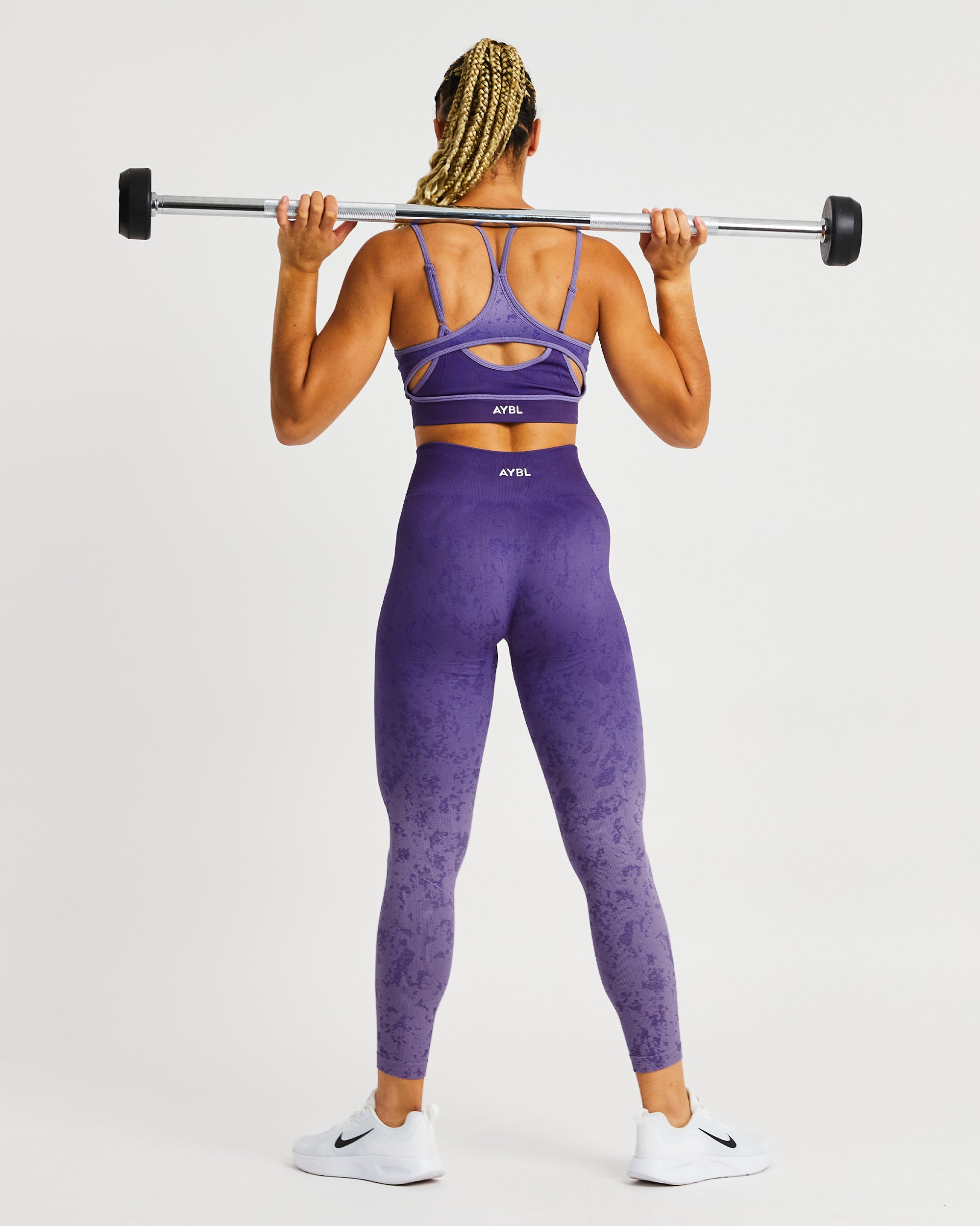 Flare Seamless Sports Bra - Purple