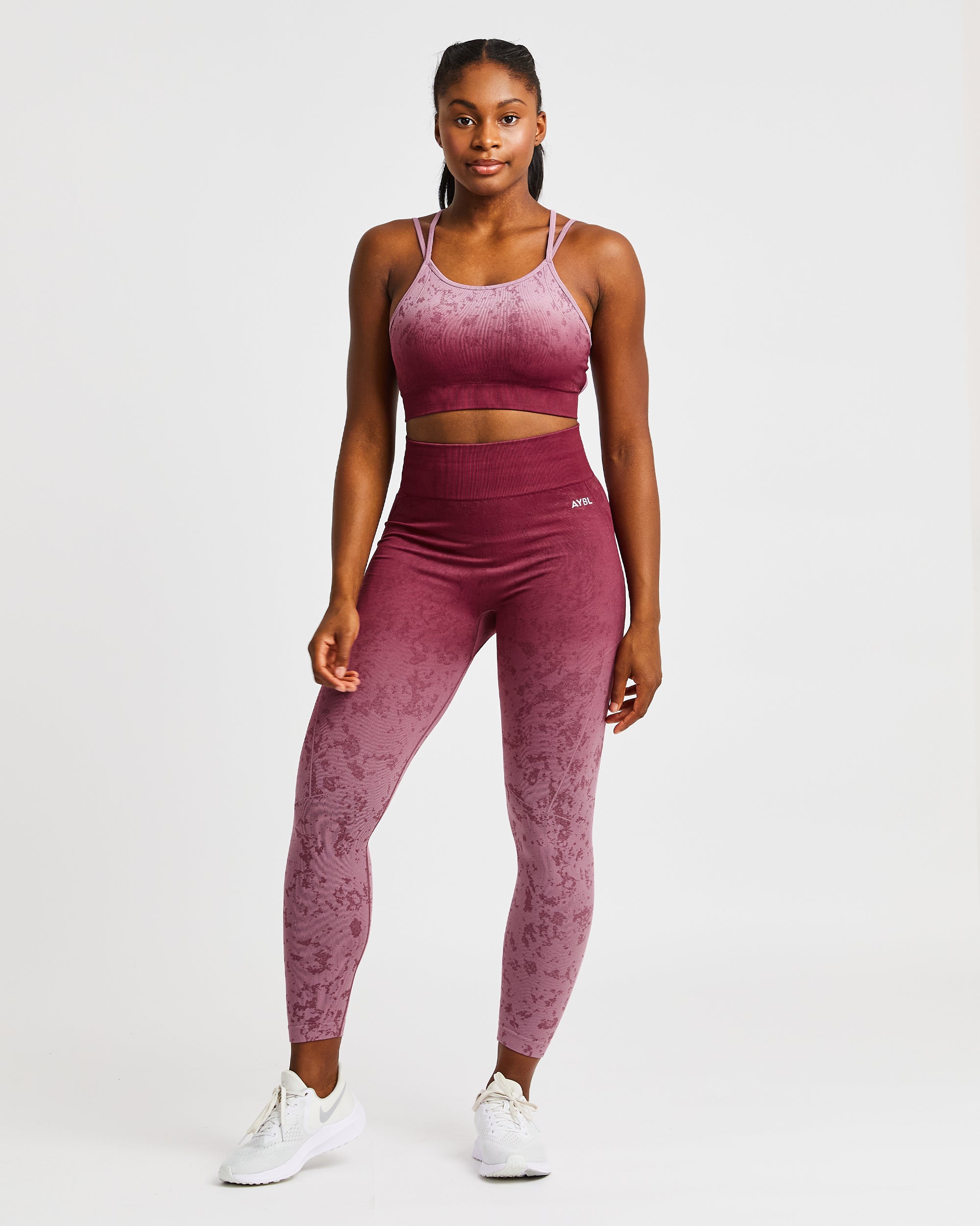 Legging Flare Sans Couture - Prune