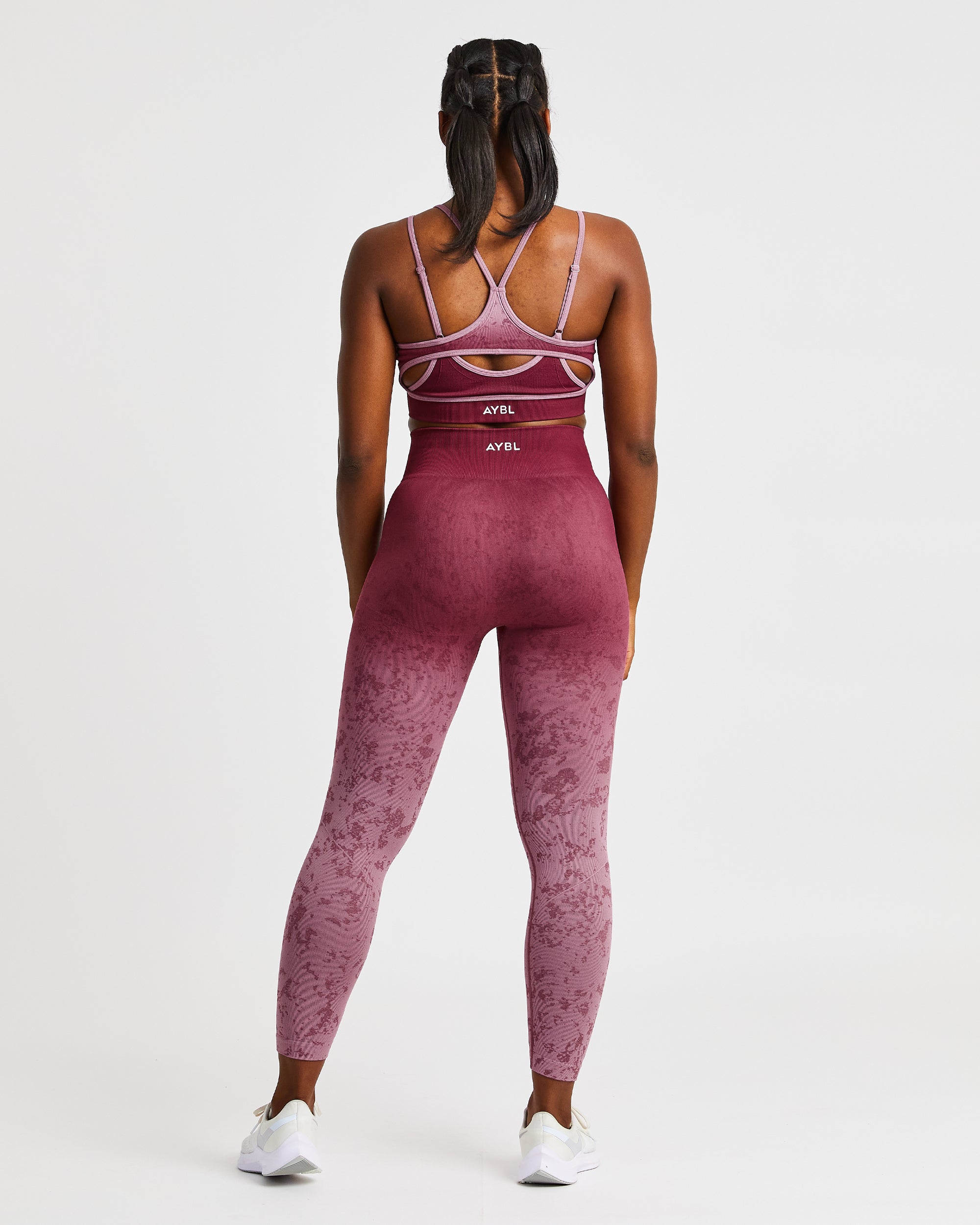 Legging Flare Sans Couture - Prune