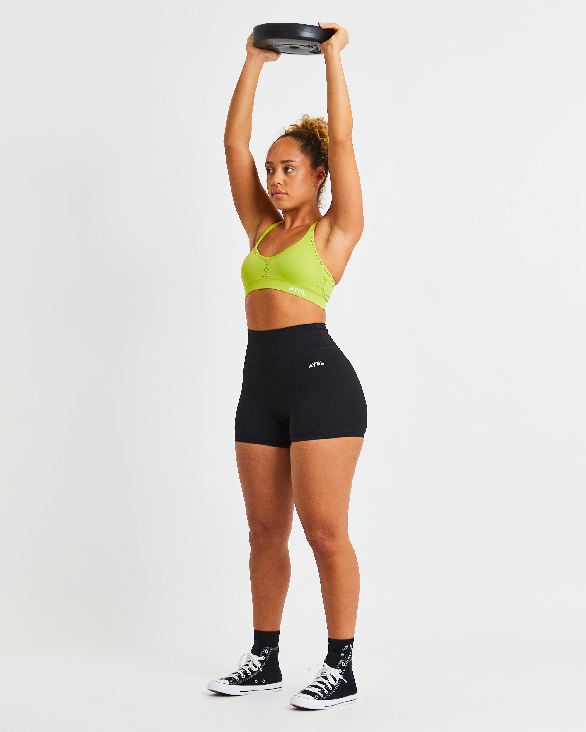 Soutien-gorge de sport à bretelles sans couture Essential - Vert lime