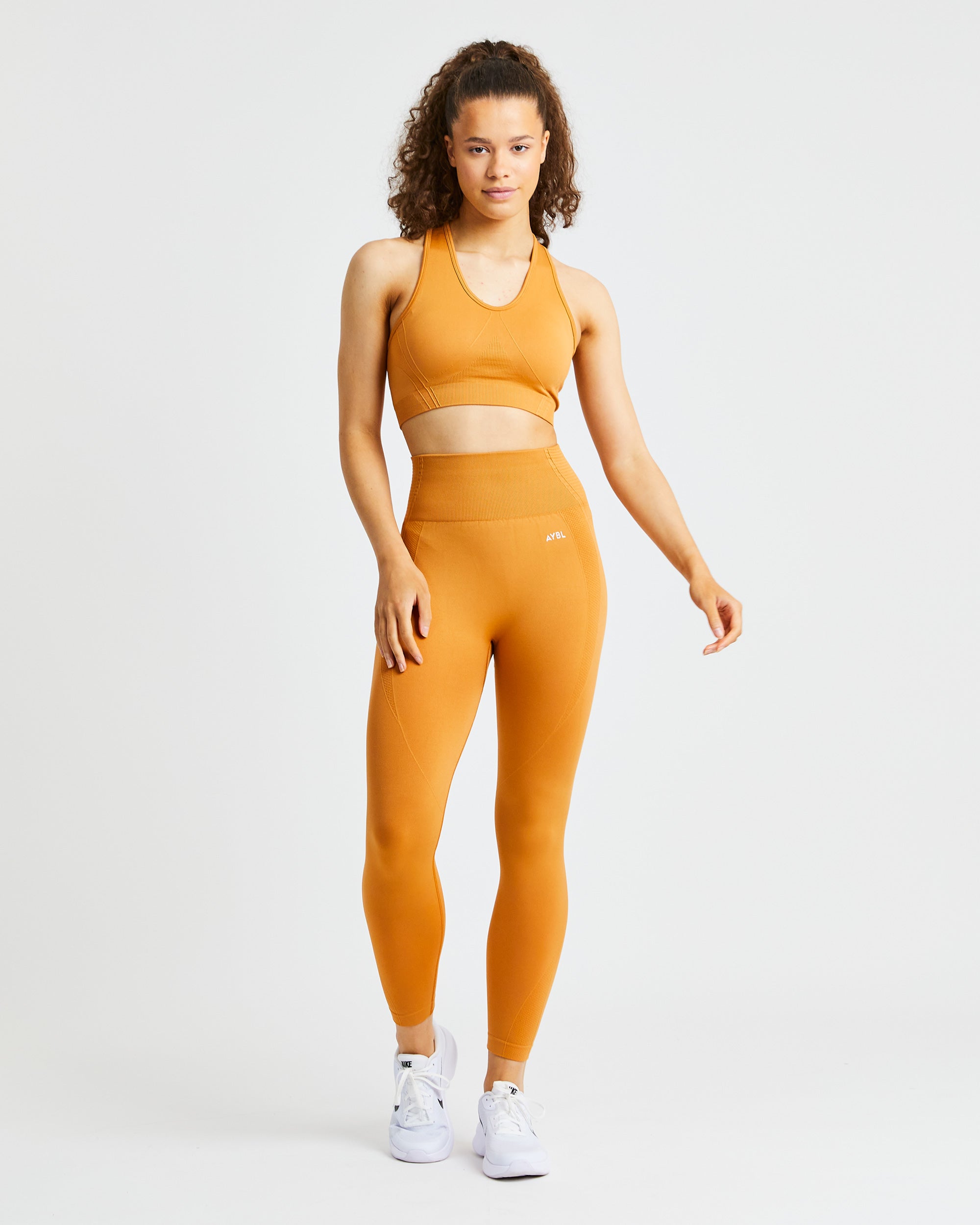 Legging sans couture Balance V2 - Orange épicé