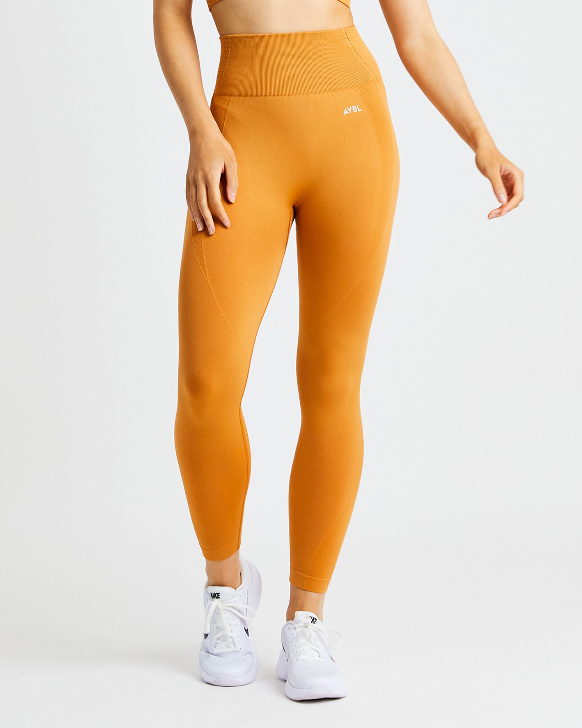 Legging sans couture Balance V2 - Orange épicé