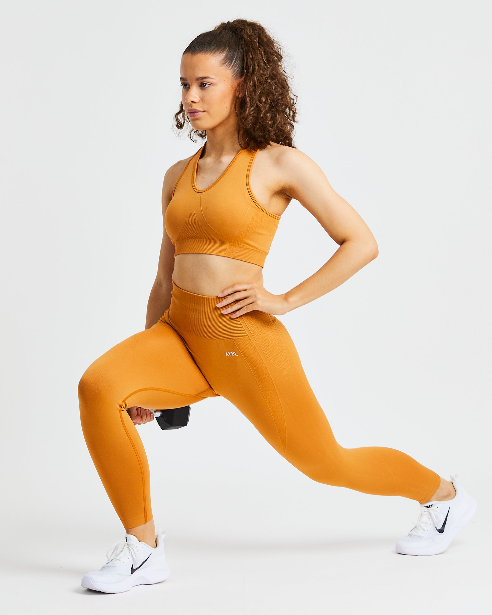 Soutien-gorge de sport sans couture Balance V2 - Orange épicé