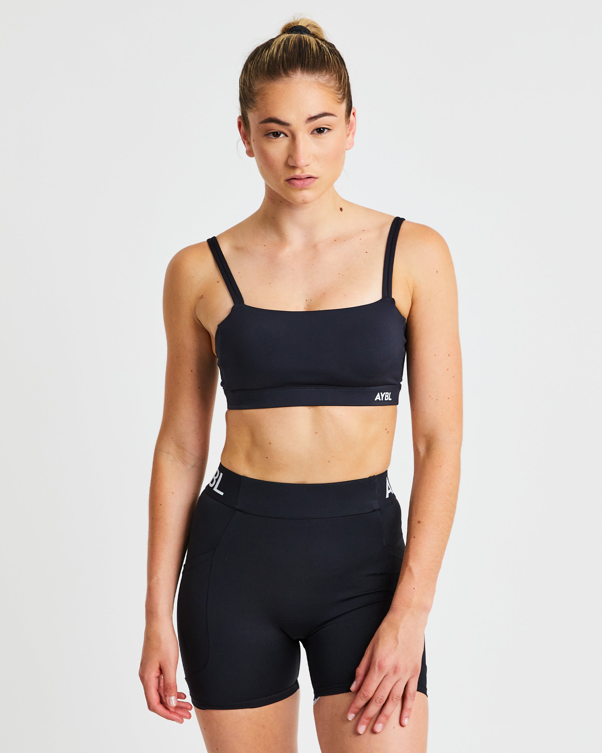 Soutien-gorge de sport bandeau Essential - Noir