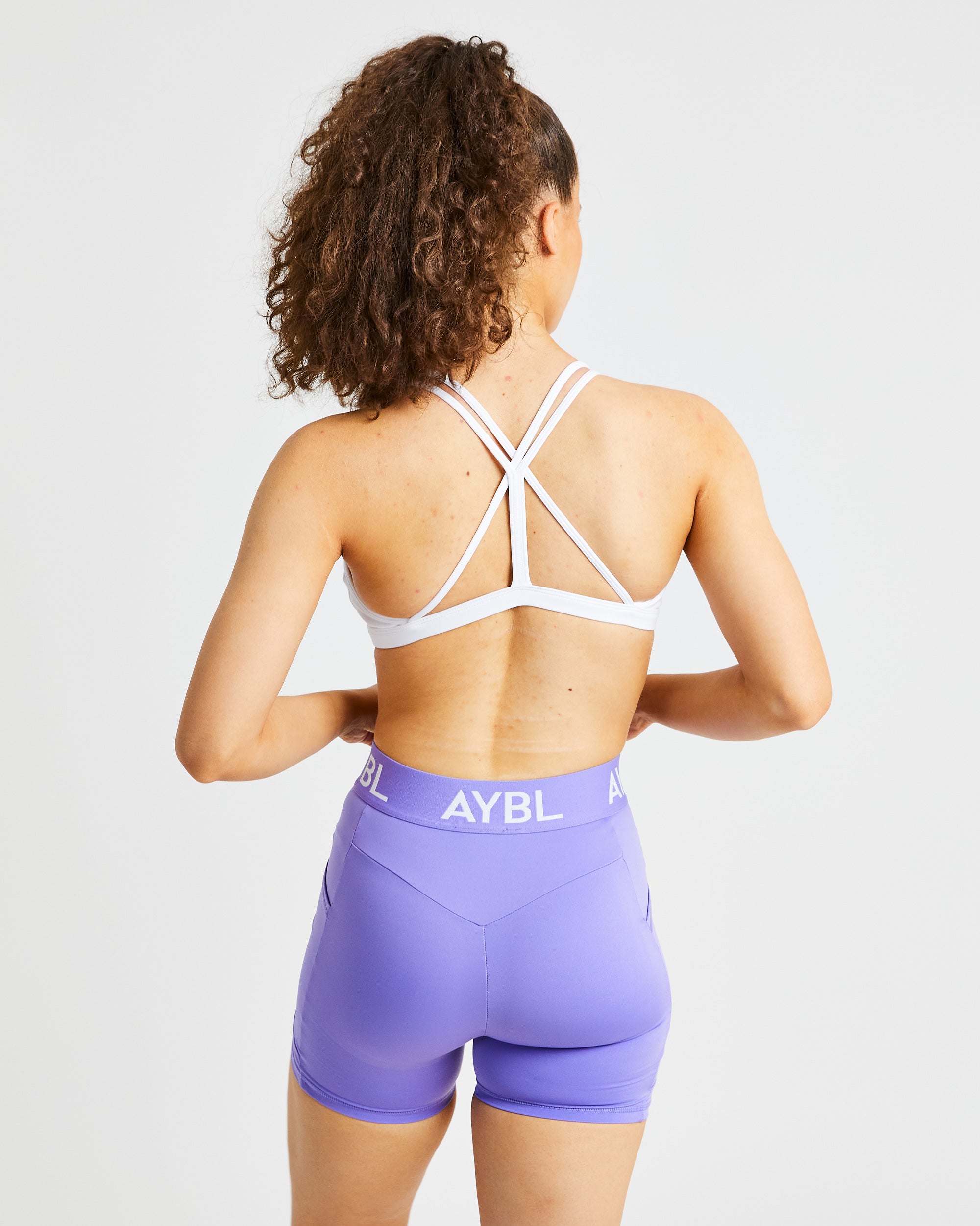 Essential Strappy Sports Bra - White