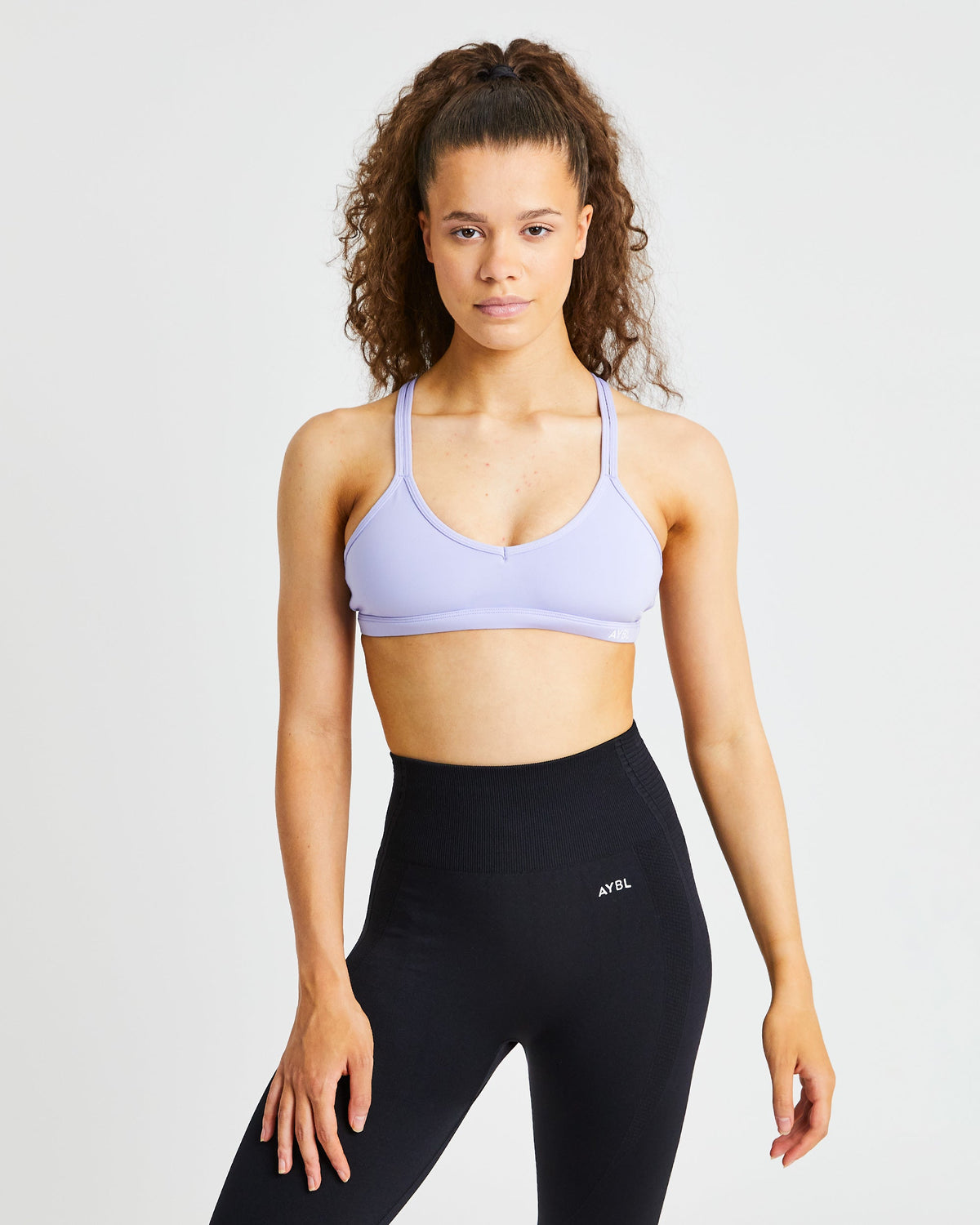 Strappy Sports Bra - Lilac