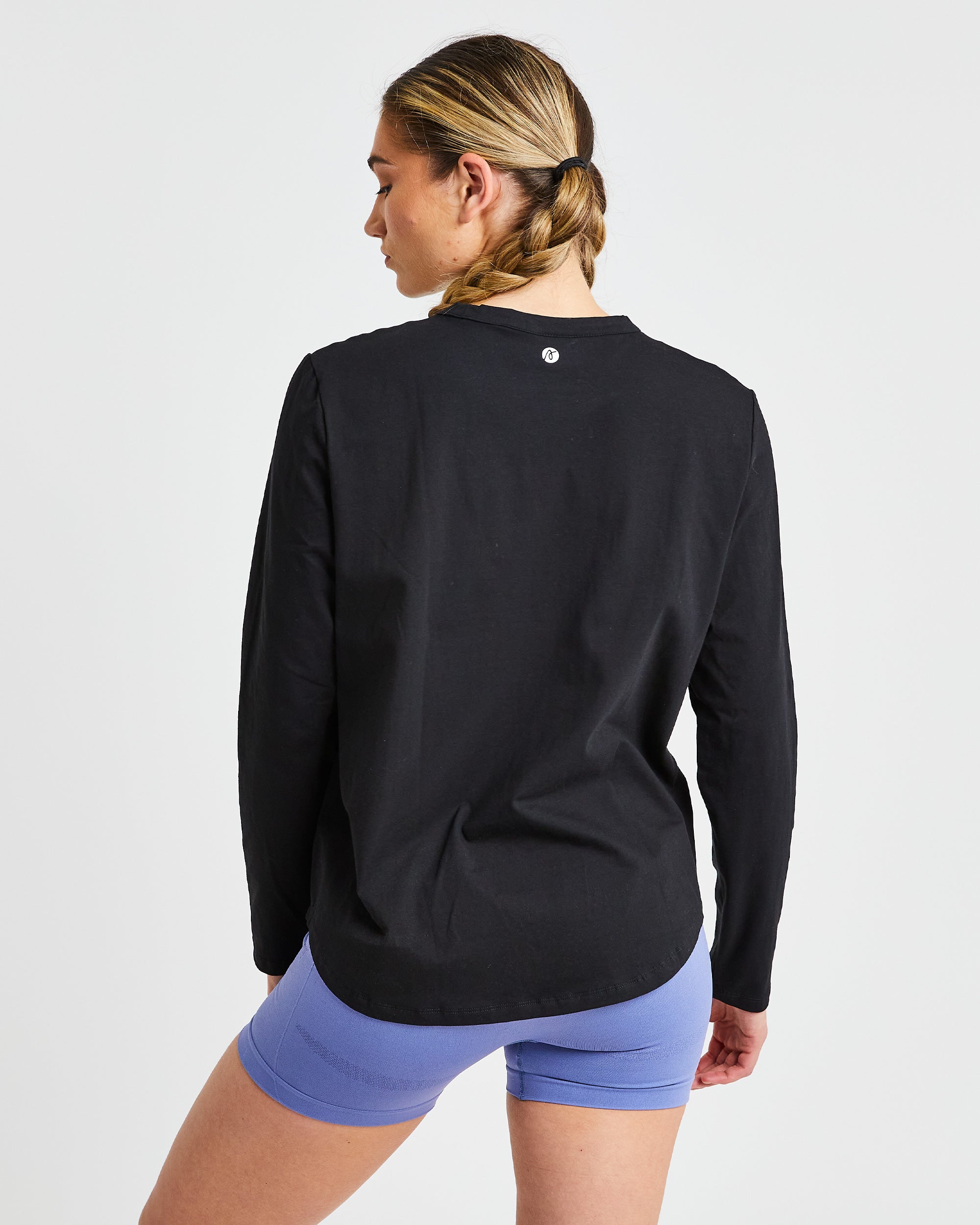 Everyday Relaxed Long Sleeve T Shirt - Black