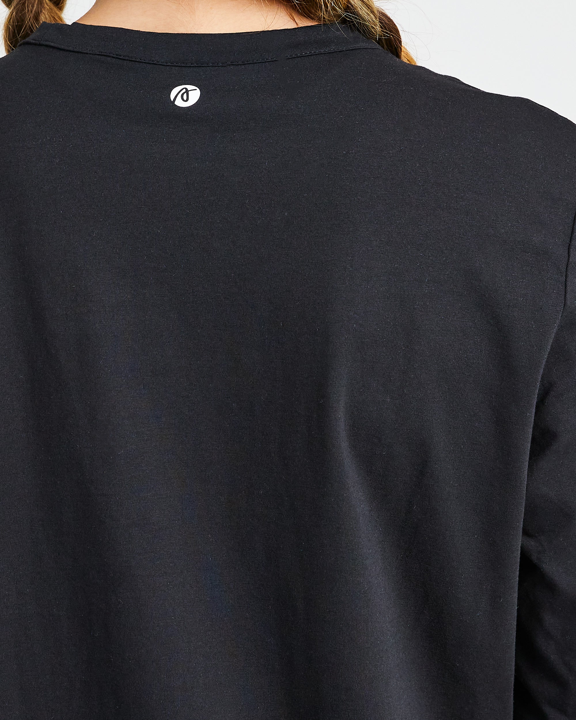 Everyday Relaxed Long Sleeve T Shirt - Black