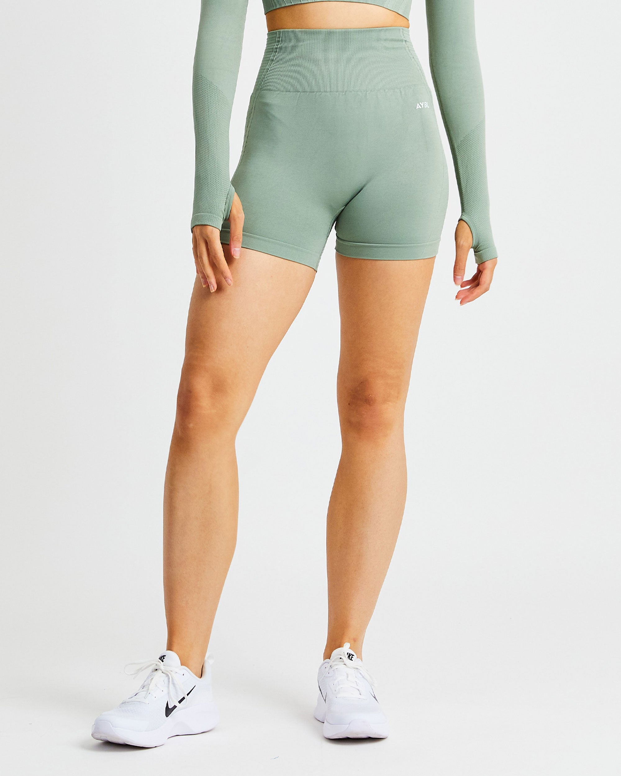 Balance V2 Seamless Shorts - Olive Green