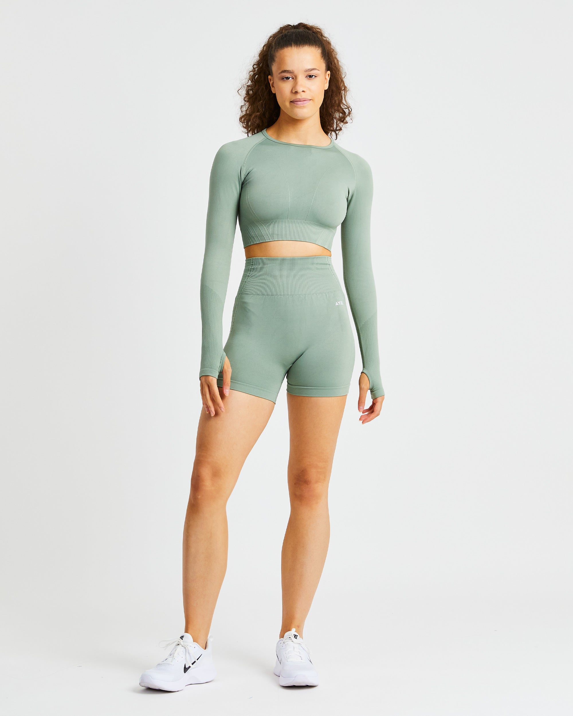 Short sans couture Balance V2 - Vert Olive