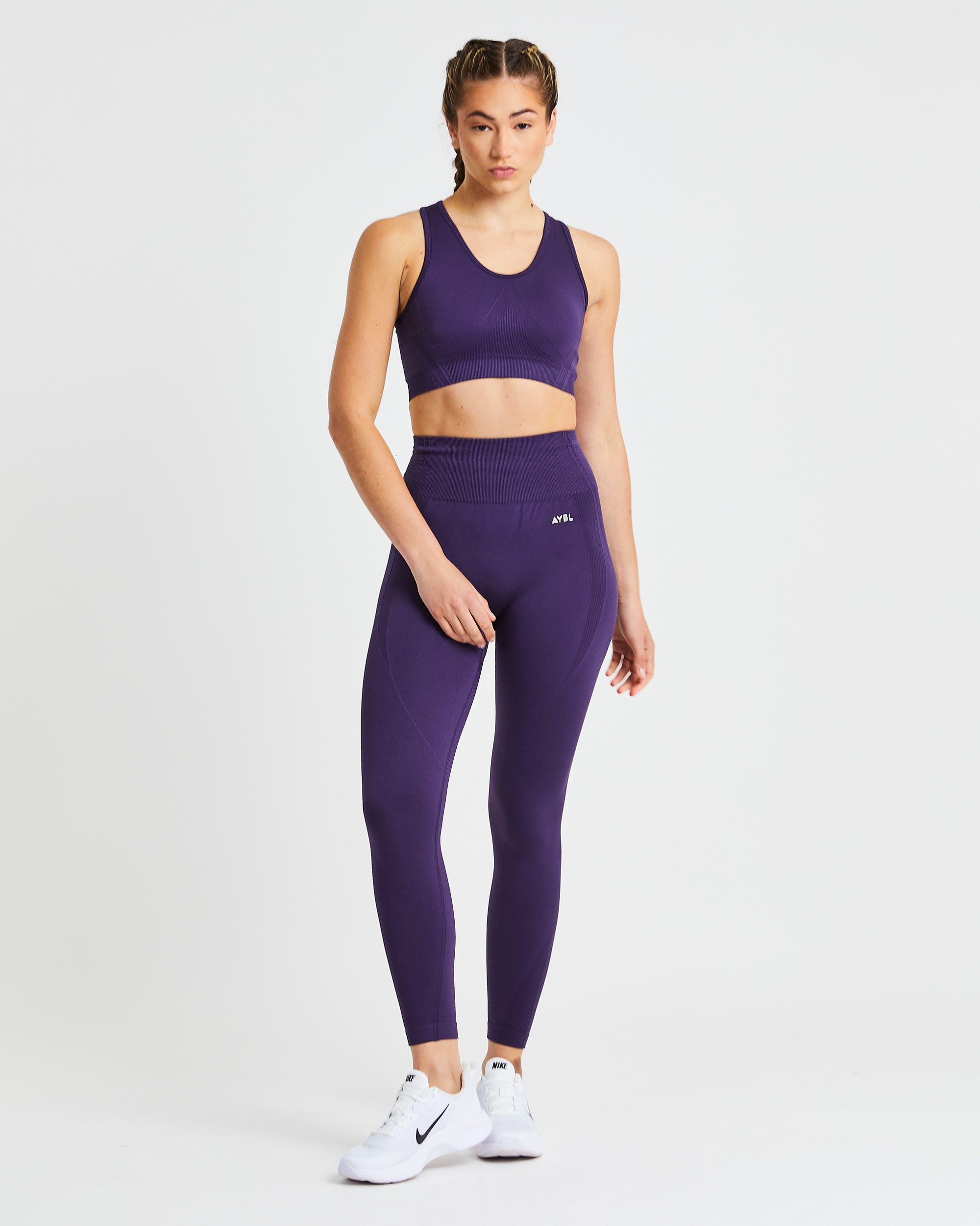 Legging sans couture Balance V2 - Violet mûre