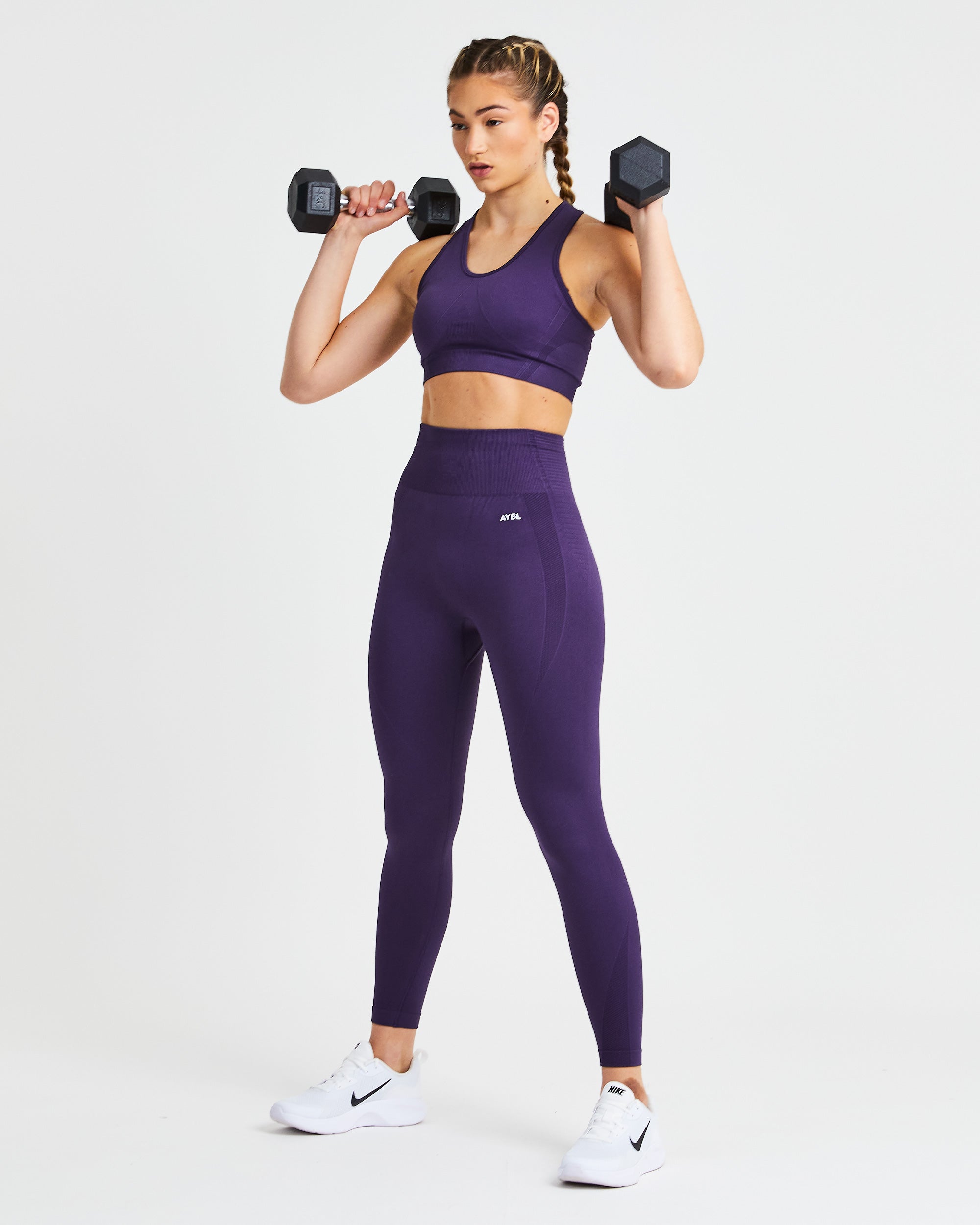 Legging sans couture Balance V2 - Violet mûre