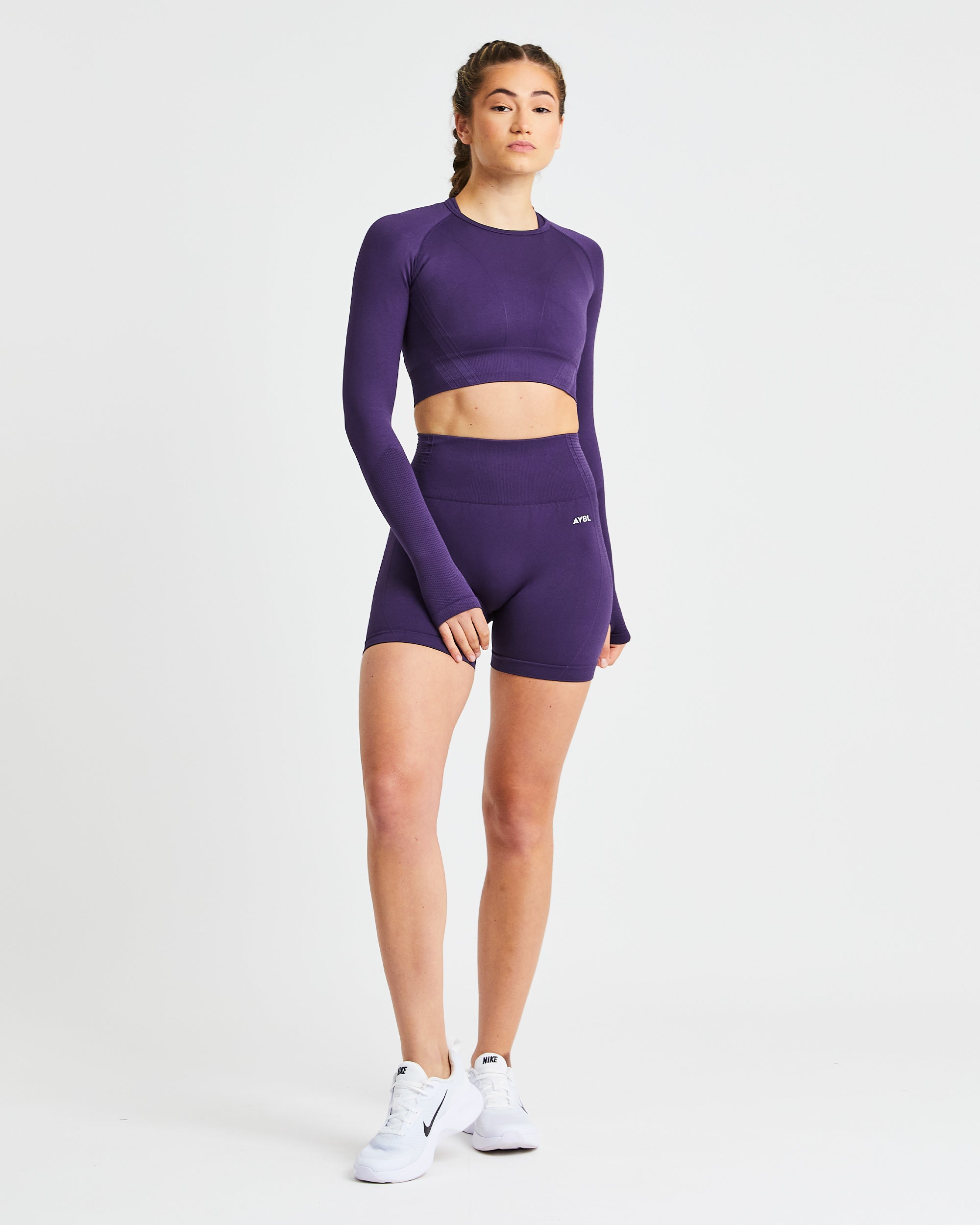 Balance V2 Nahtlose Shorts – Maulbeerviolett