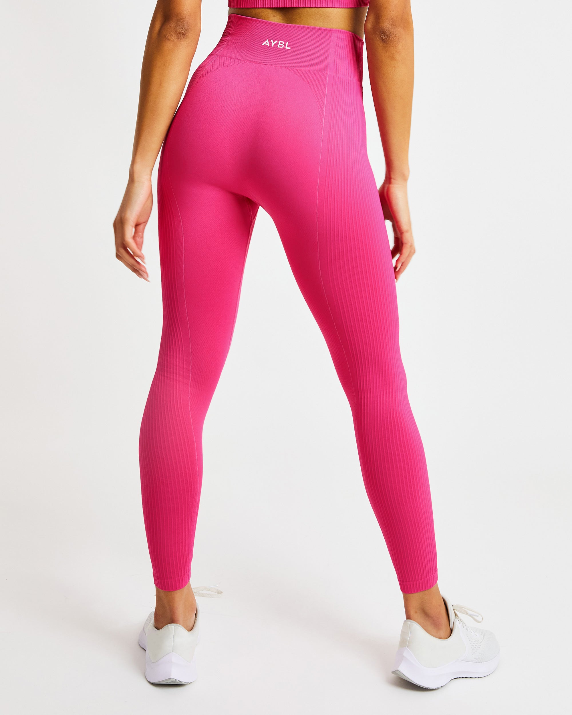 Nahtlose Reflex-Leggings – Fuchsia Pink