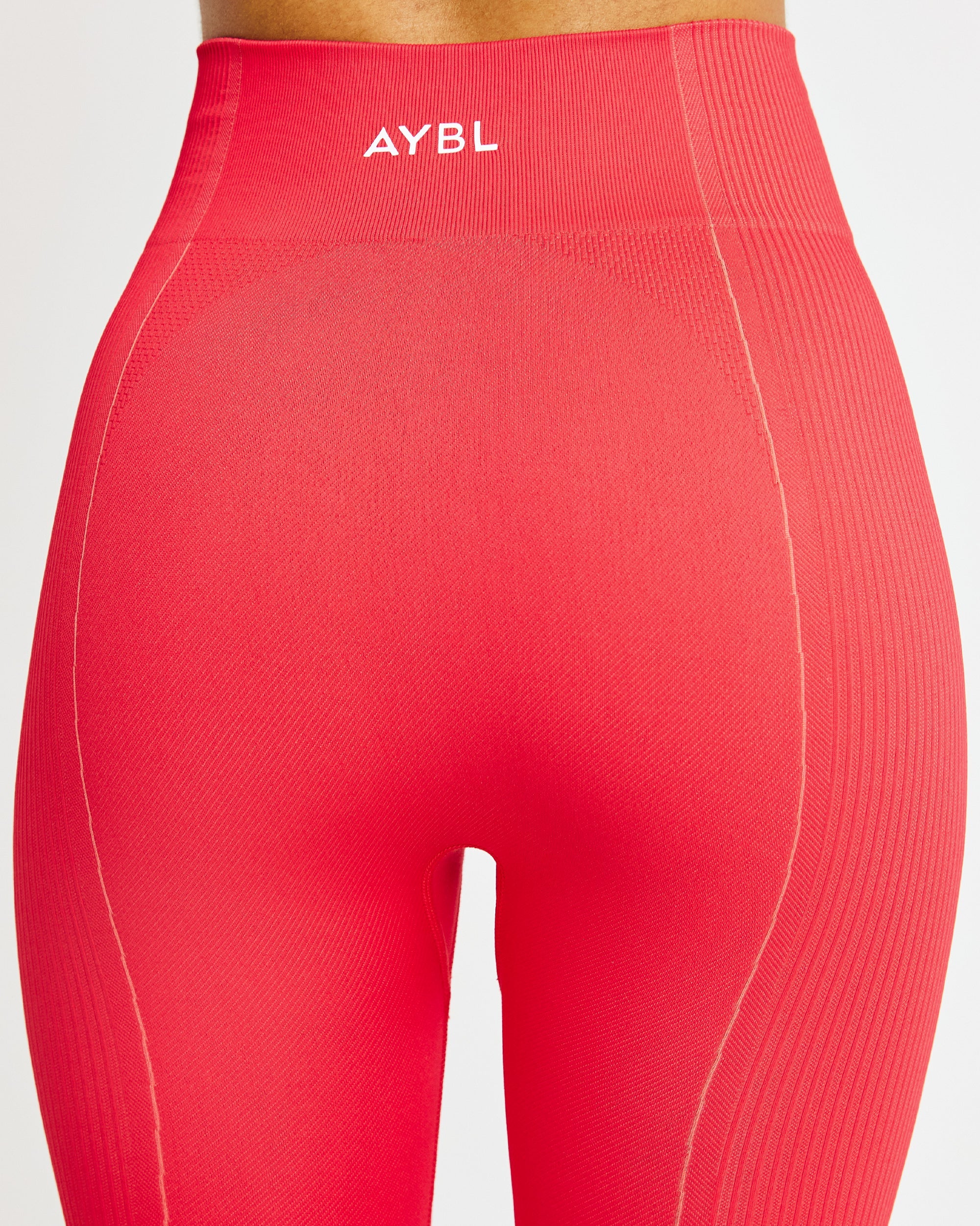 Nahtlose Reflex-Leggings – Rot