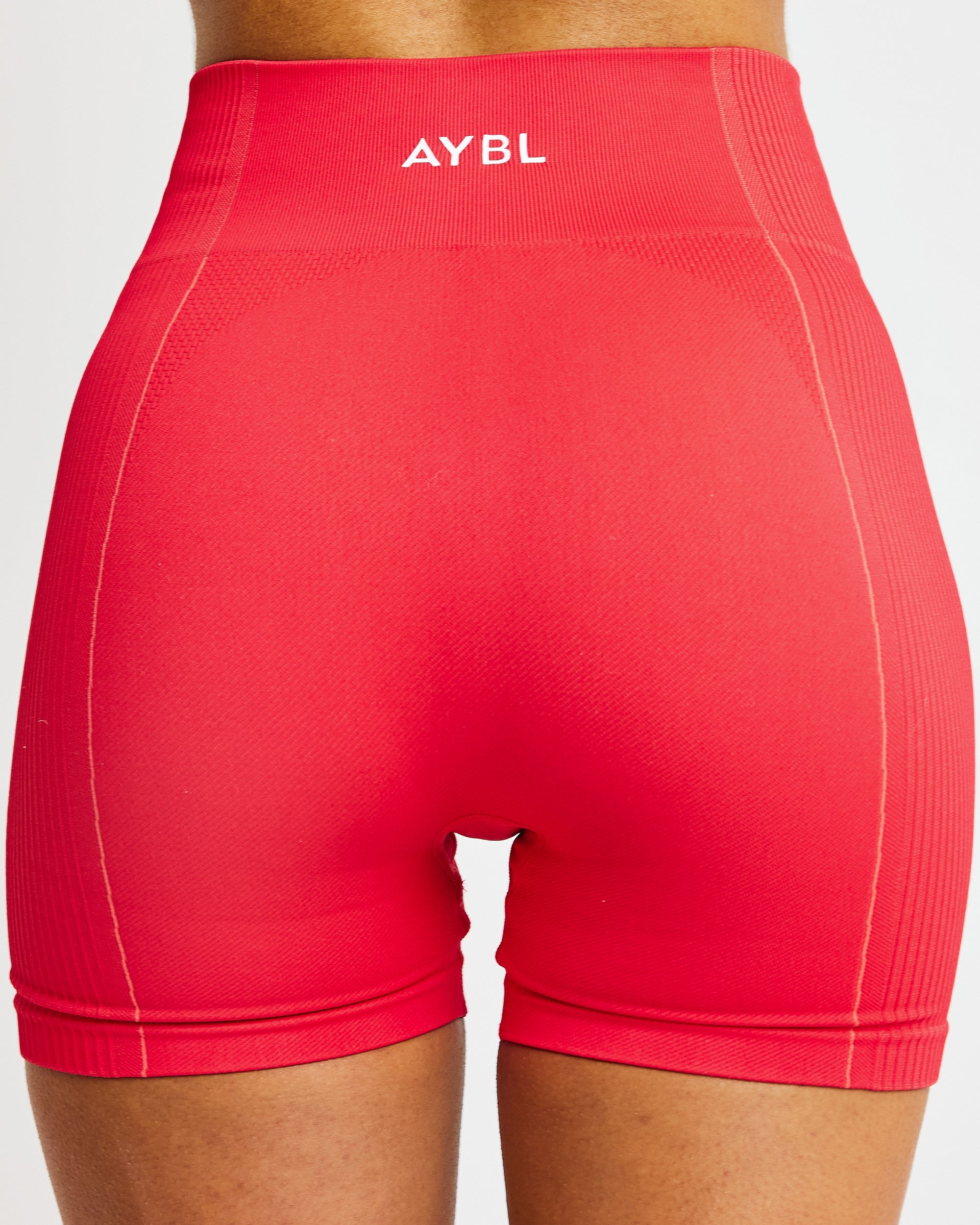 Nahtlose Reflex-Shorts – Rot