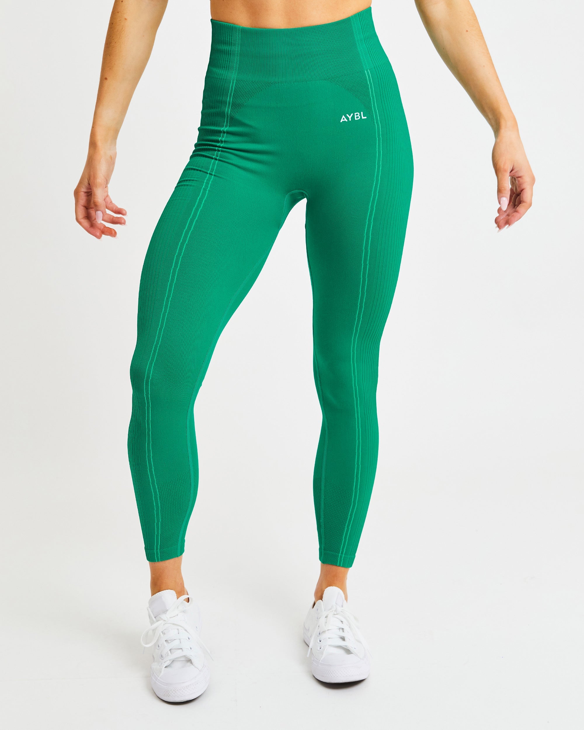 Nahtlose Reflex-Leggings – Smaragdgrün