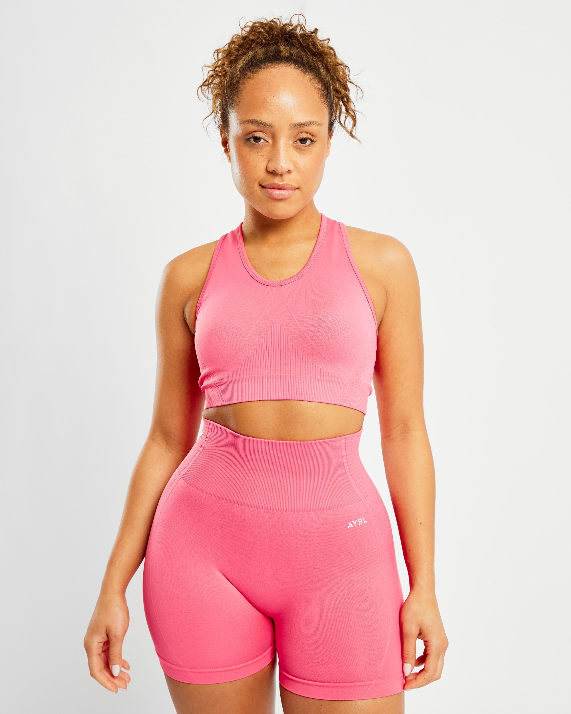 Soutien-gorge de sport sans couture Balance V2 - Rose corail