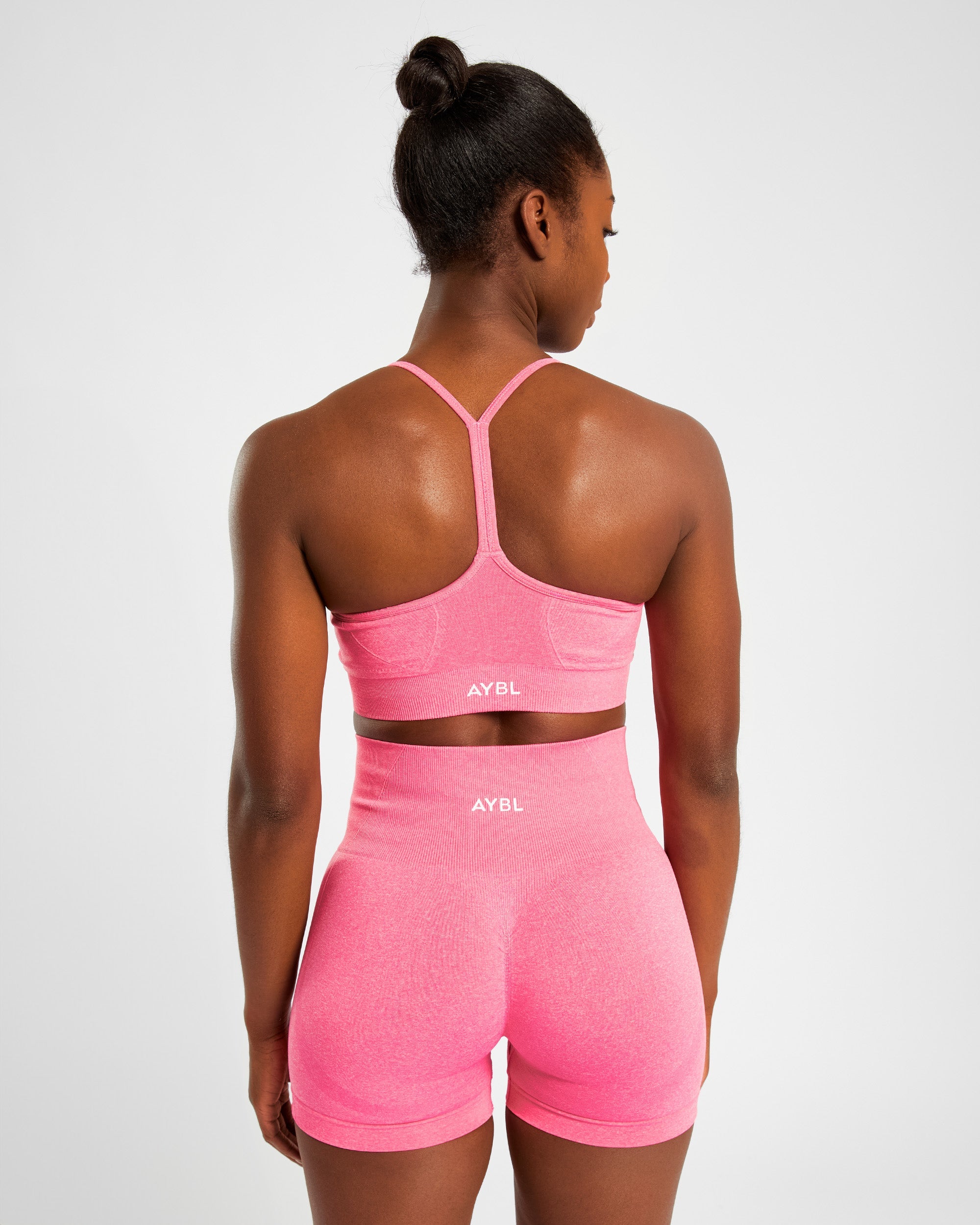 Soutien-gorge de sport sans couture Empower - Rose chiné