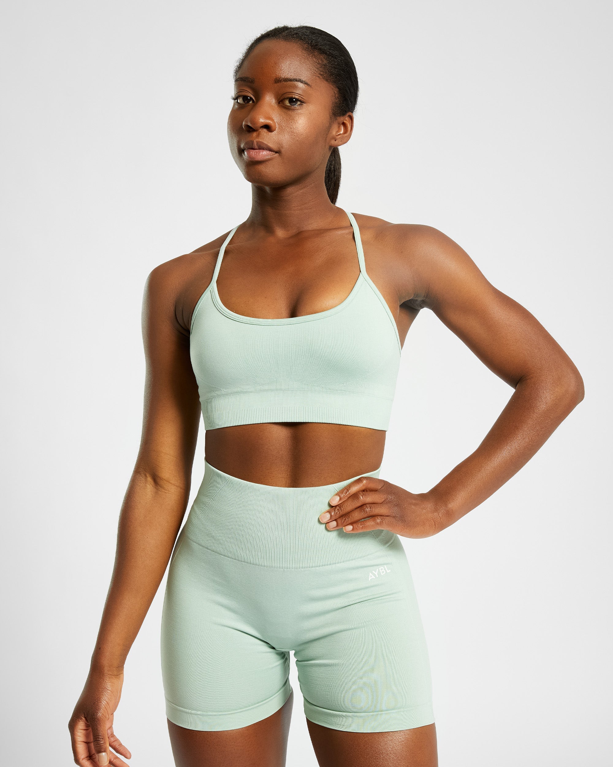 Soutien-gorge de sport sans couture Empower - Spring Green Marl