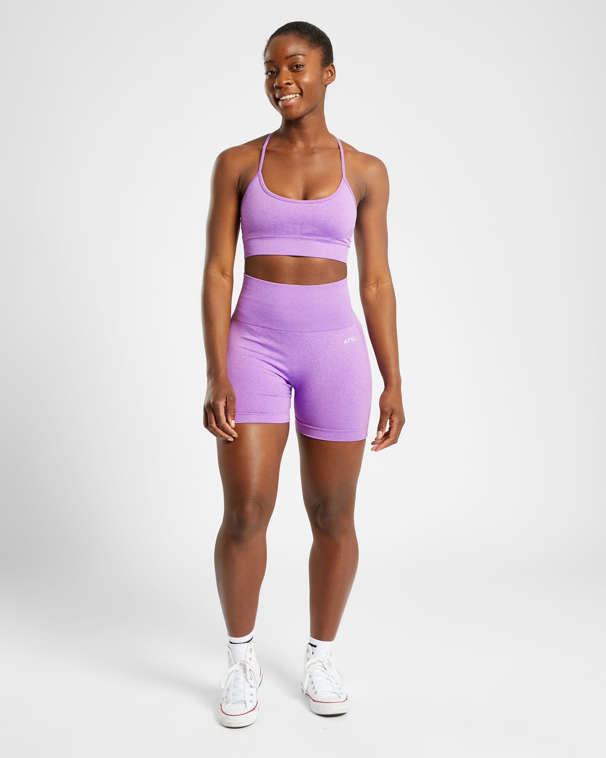 Soutien-gorge de sport sans couture Empower - Violet chiné