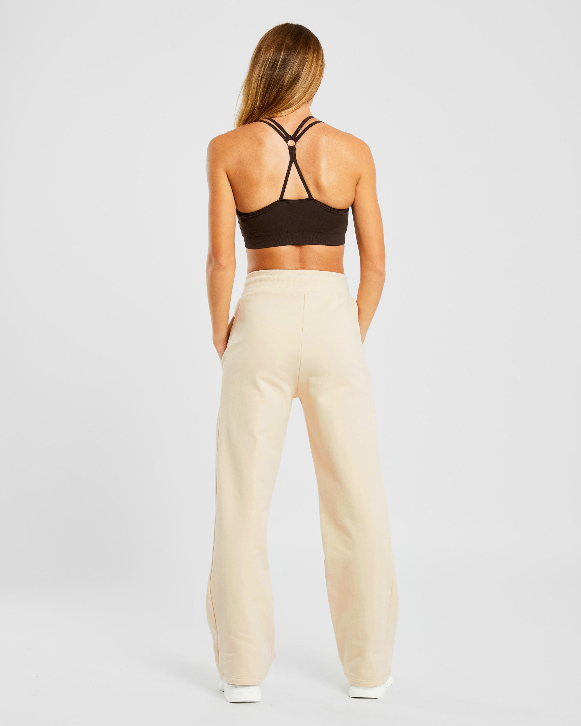 Everyday Relaxed Straight Leg Joggers - Cream